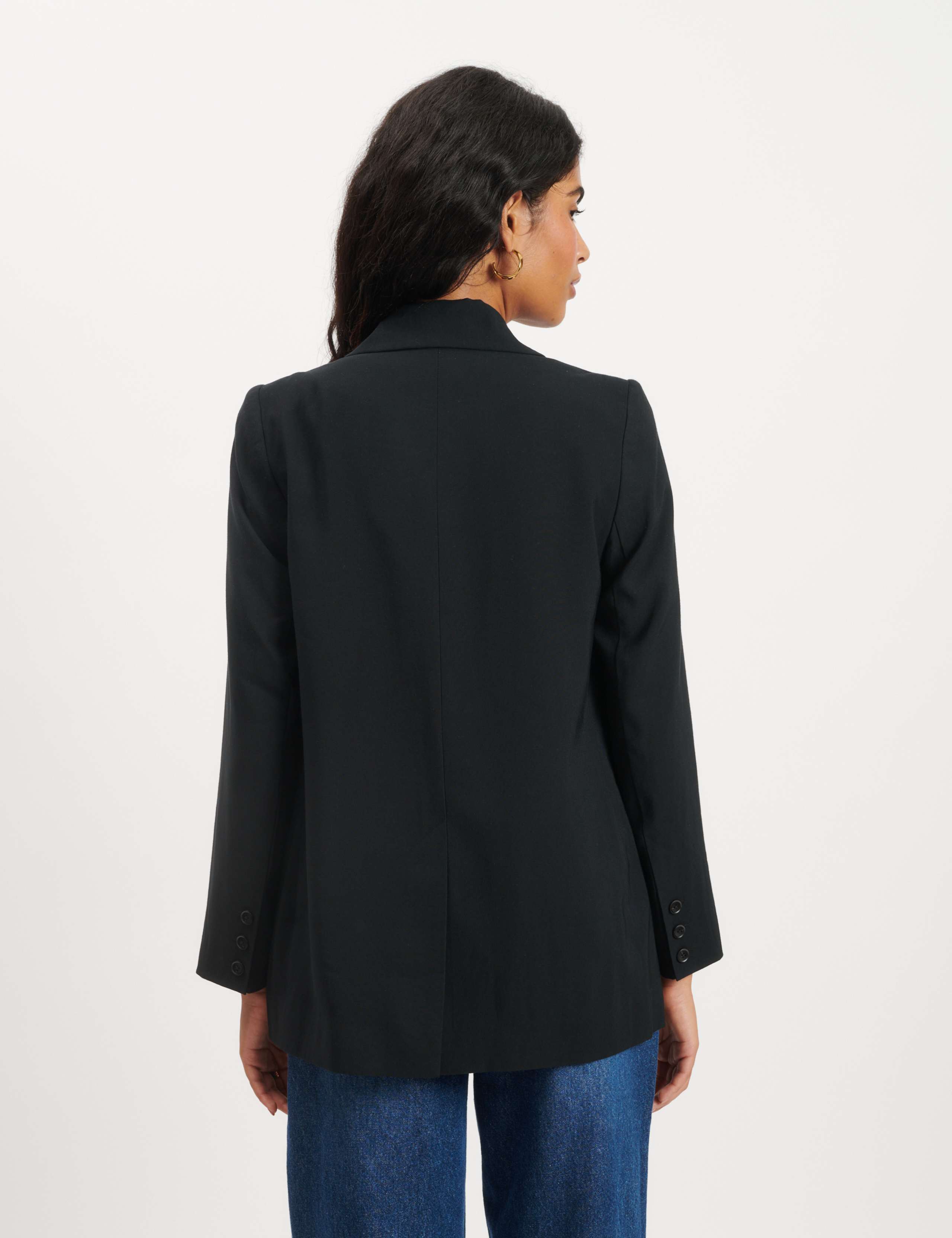 Pure Cotton Relaxed Single Breasted Blazer 3 of 4