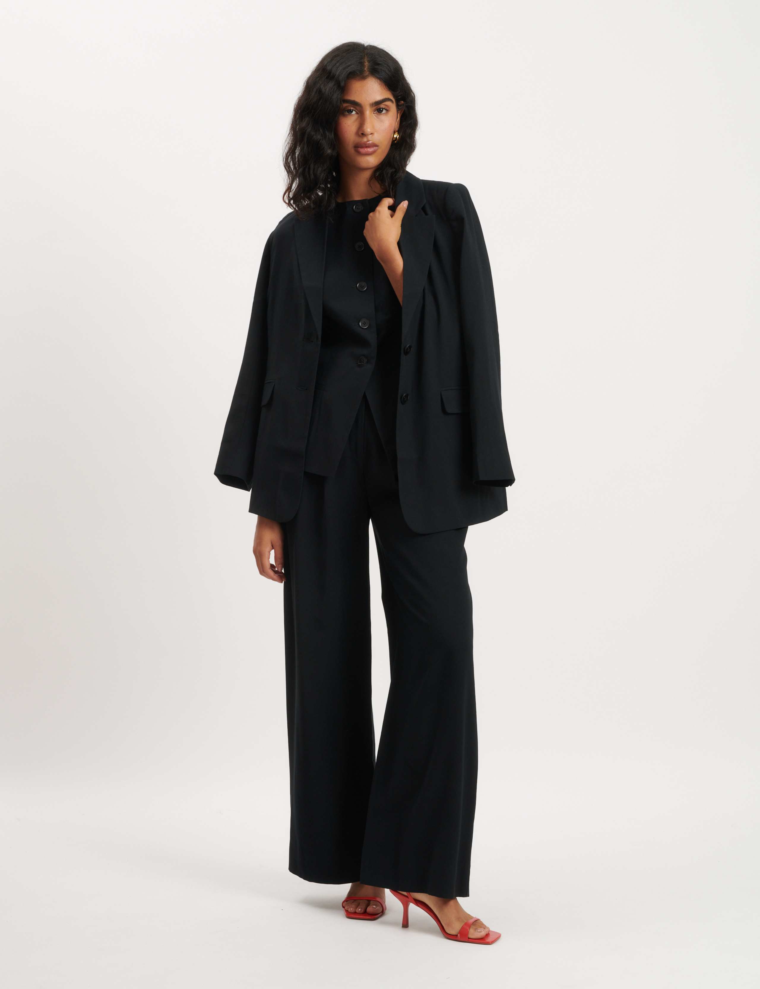 Pure Cotton Relaxed Single Breasted Blazer 4 of 4