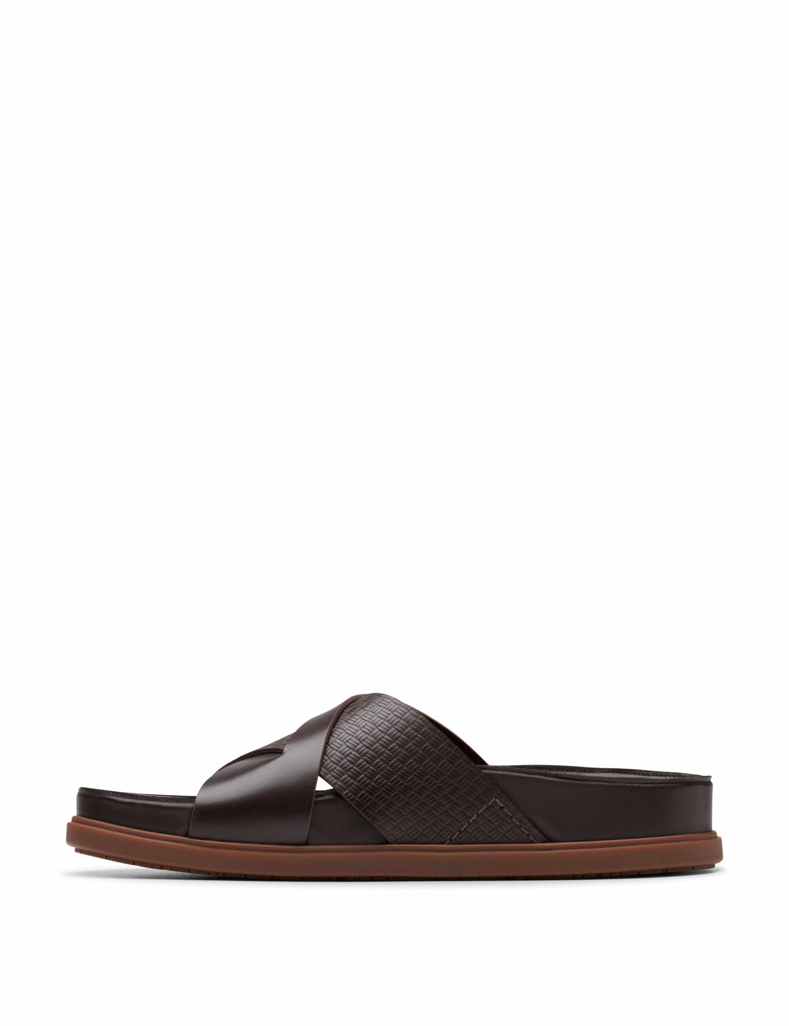 Leather Crossover Sliders 2 of 7