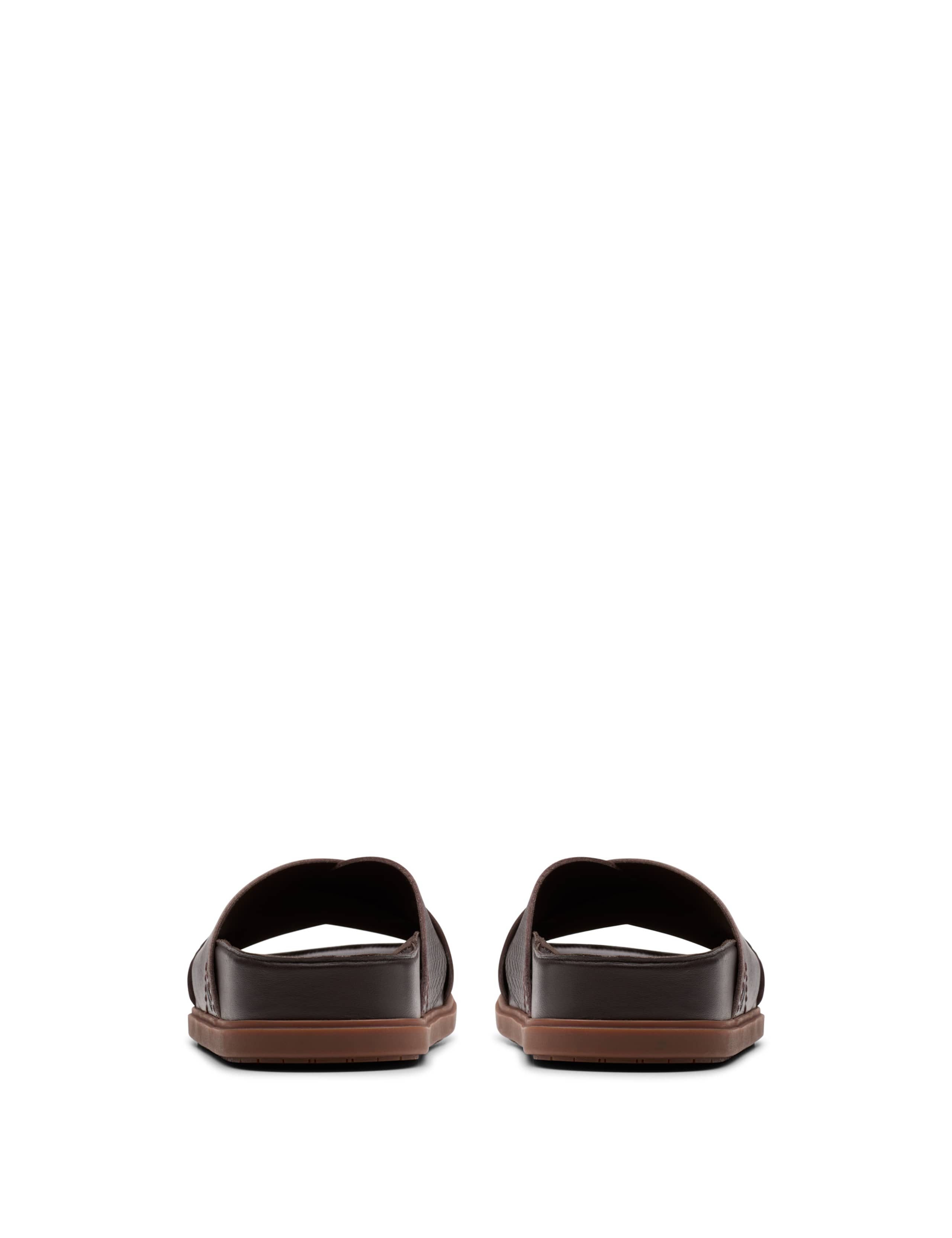 Leather Crossover Sliders 5 of 7