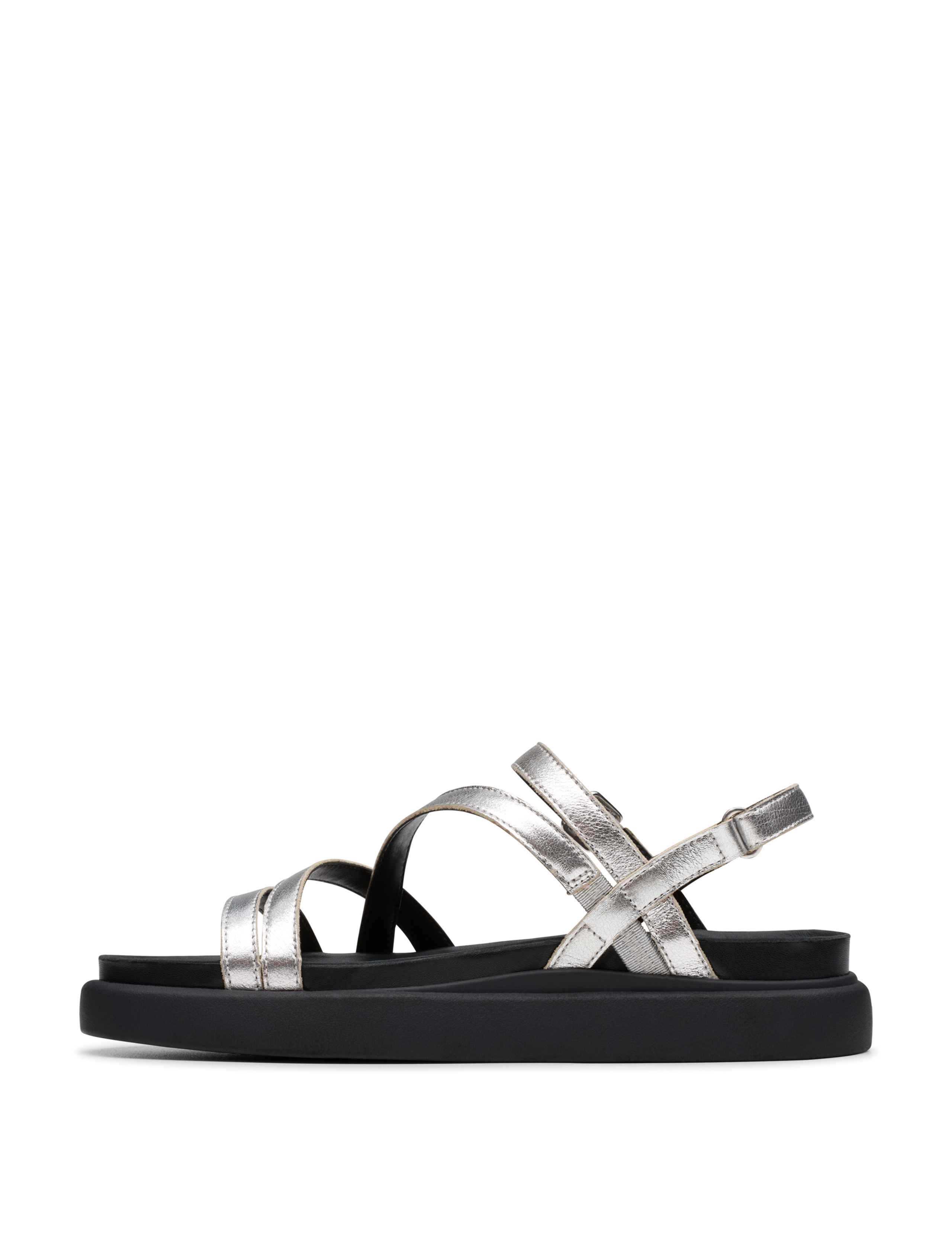 Leather Strappy Flatform Sandals 4 of 7