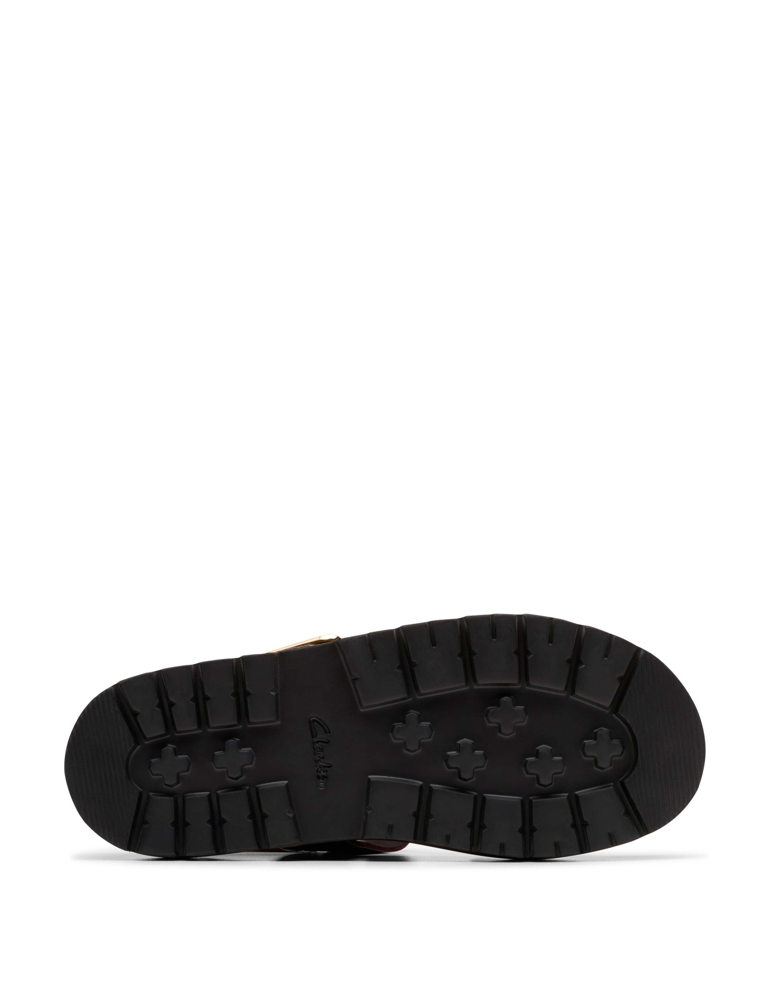 Leather Buckle Flatform Sandals 5 of 7