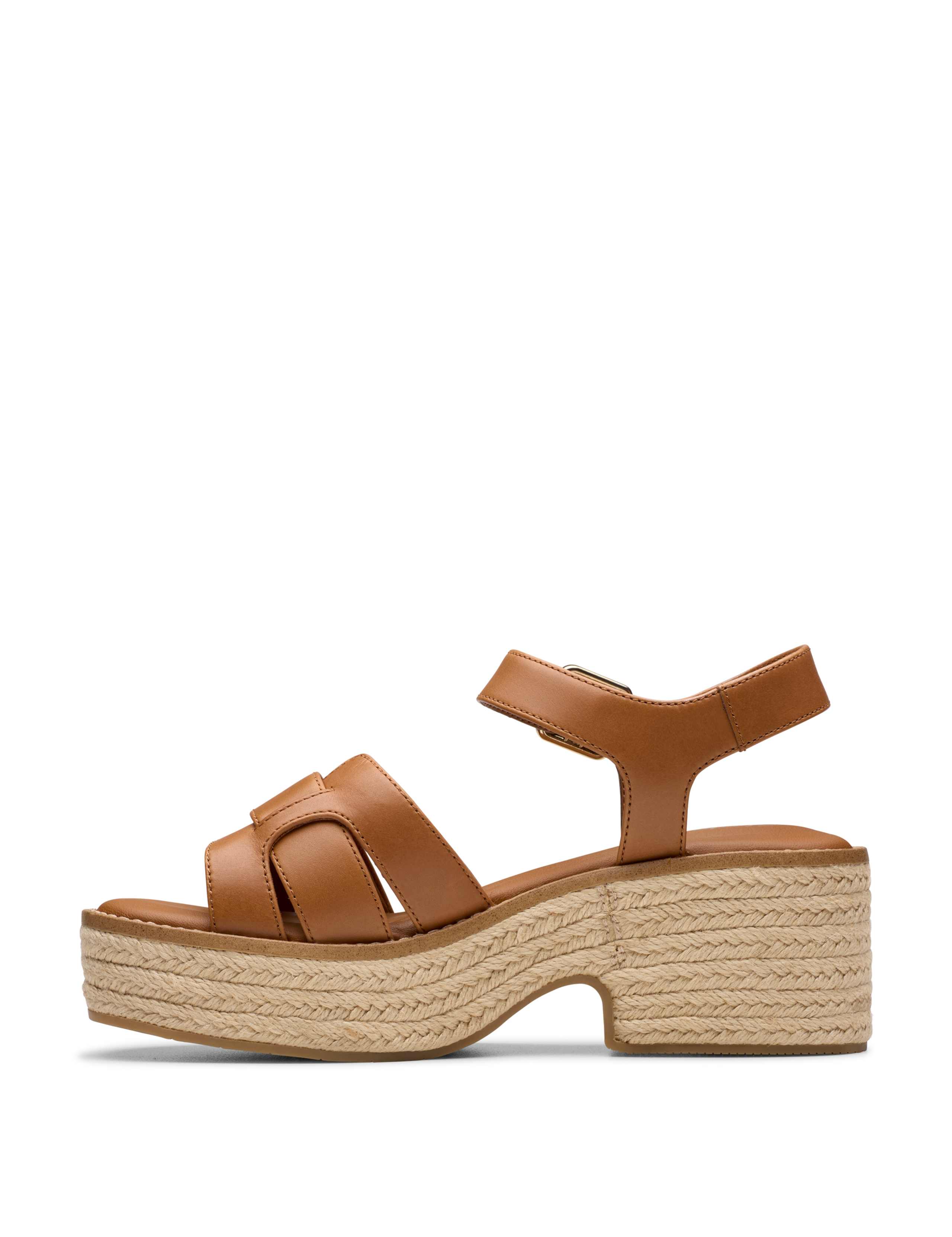 Leather Wedge Heel Espadrille Sandals 4 of 7