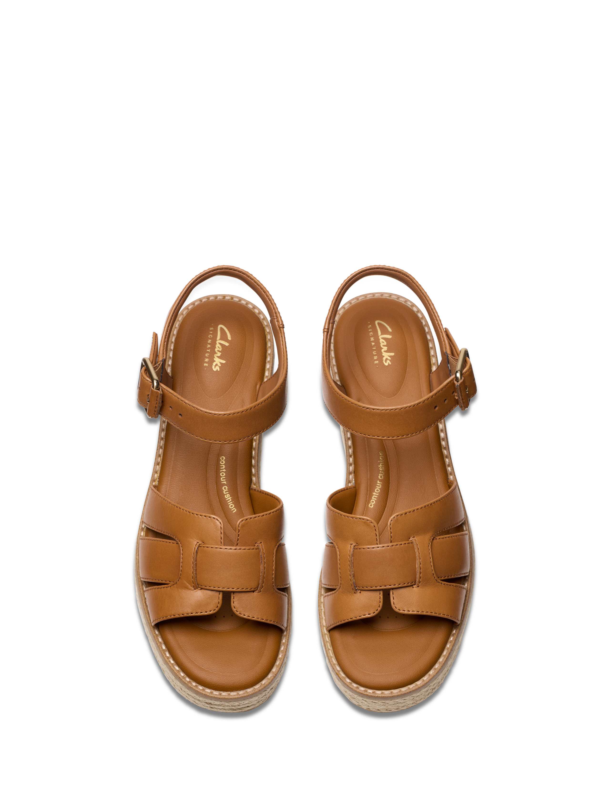 Leather Wedge Heel Espadrille Sandals 6 of 7