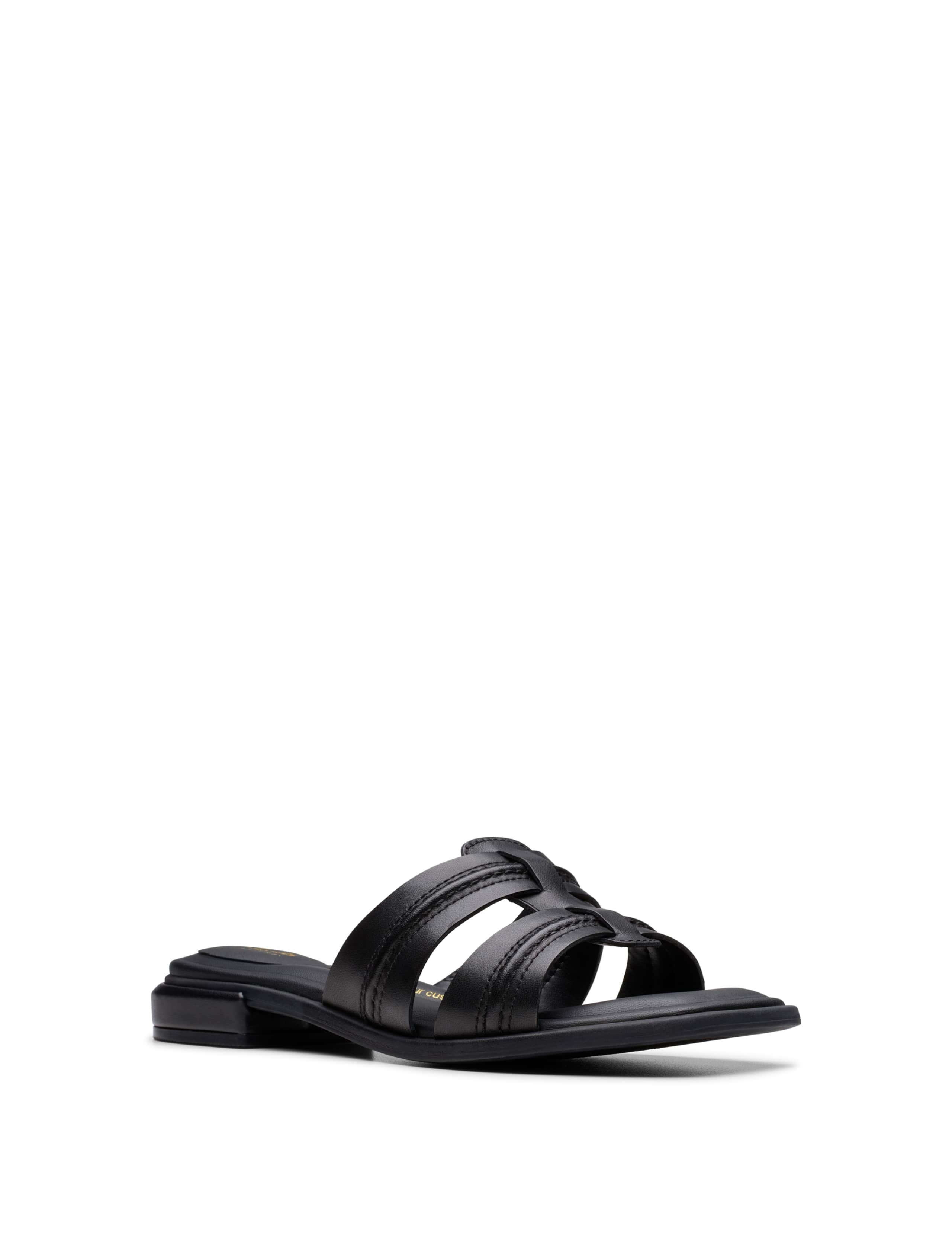 Leather Strappy Open Toe Mules 3 of 7