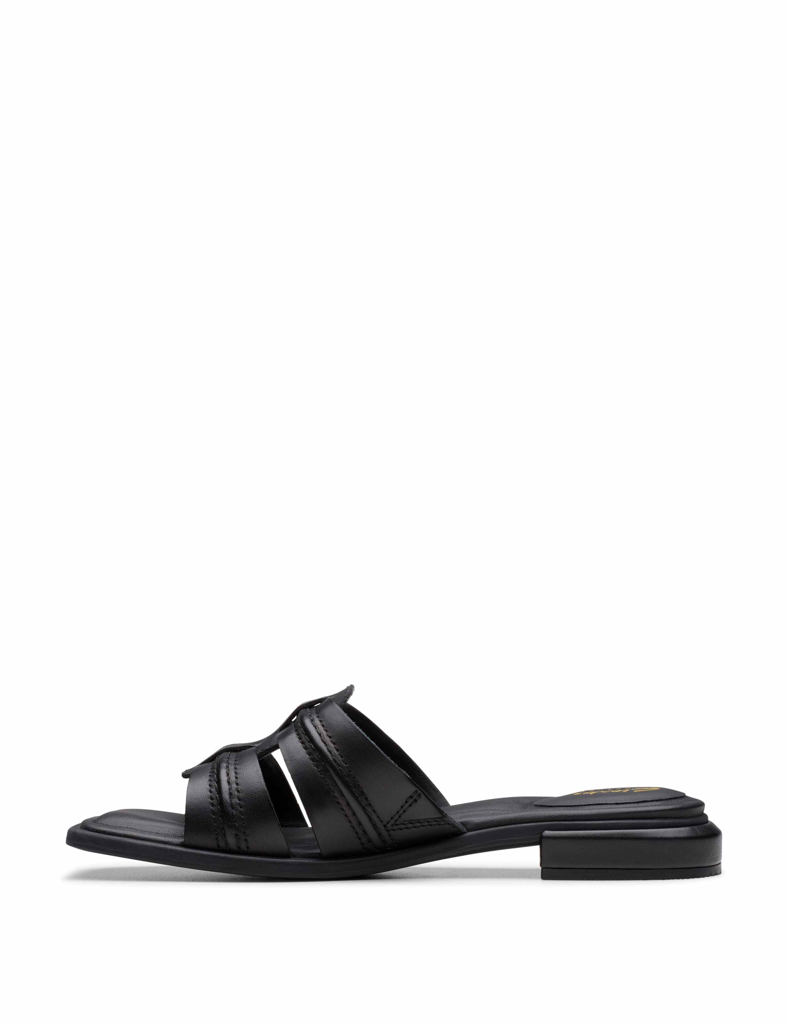 Leather Strappy Open Toe Mules 4 of 7