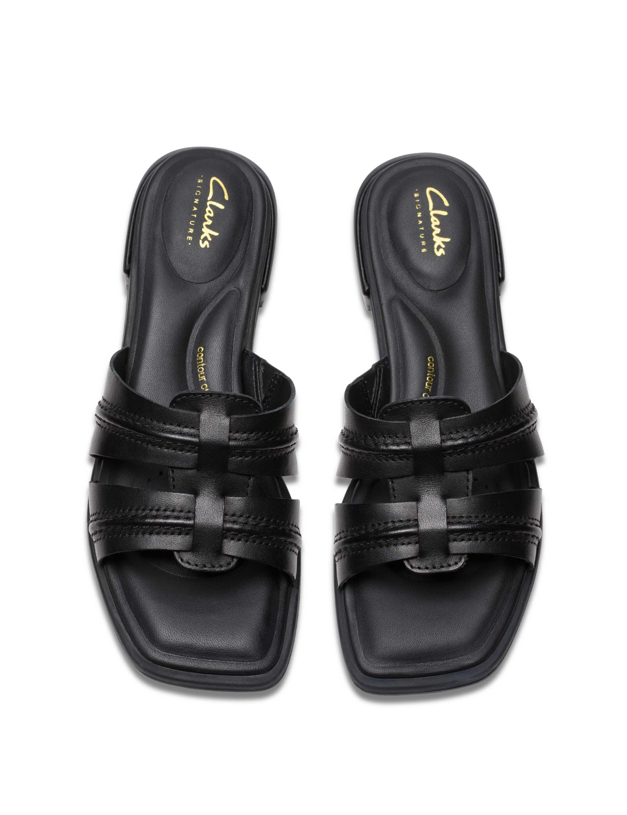Leather Strappy Open Toe Mules 6 of 7