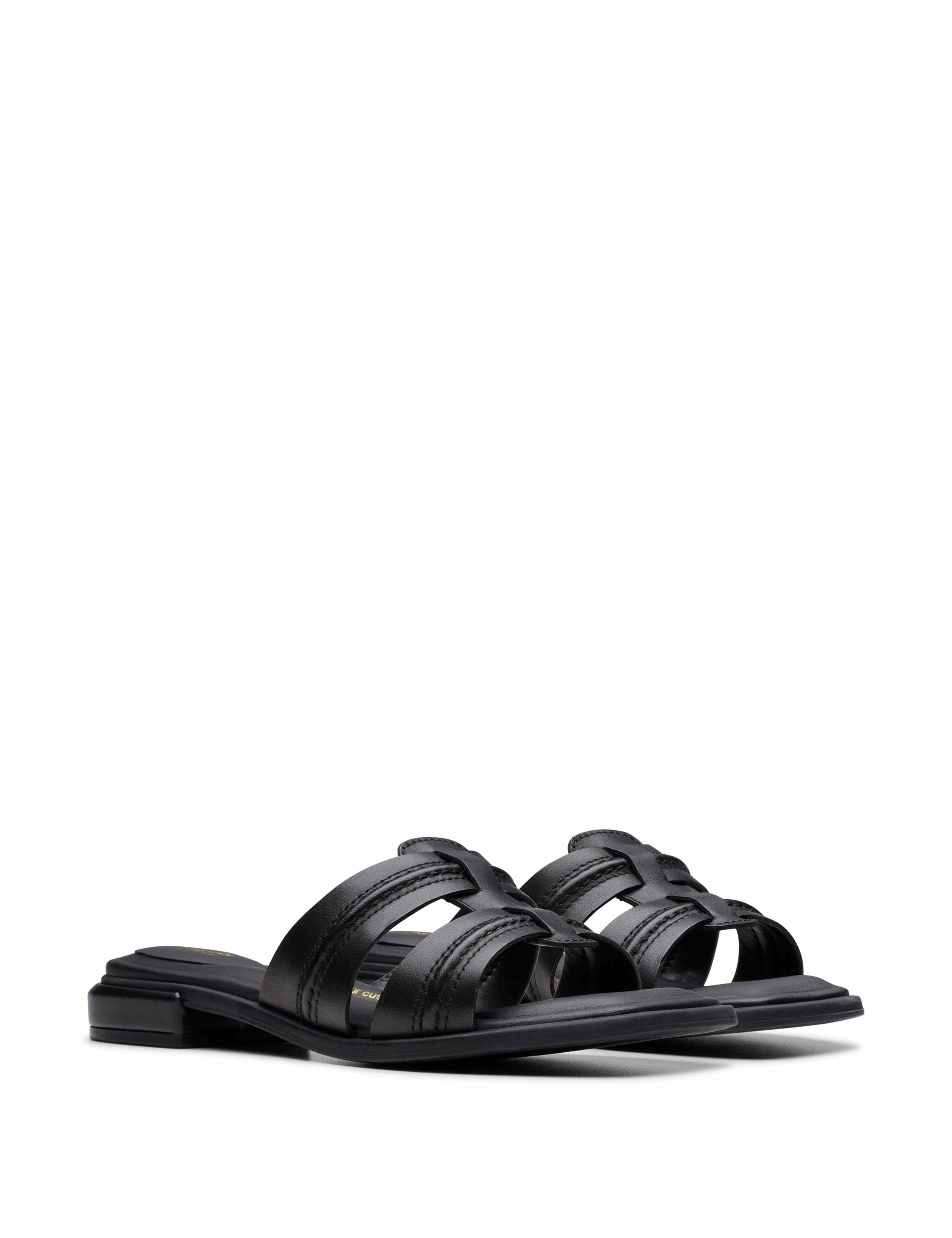 Leather Strappy Open Toe Mules 2 of 7