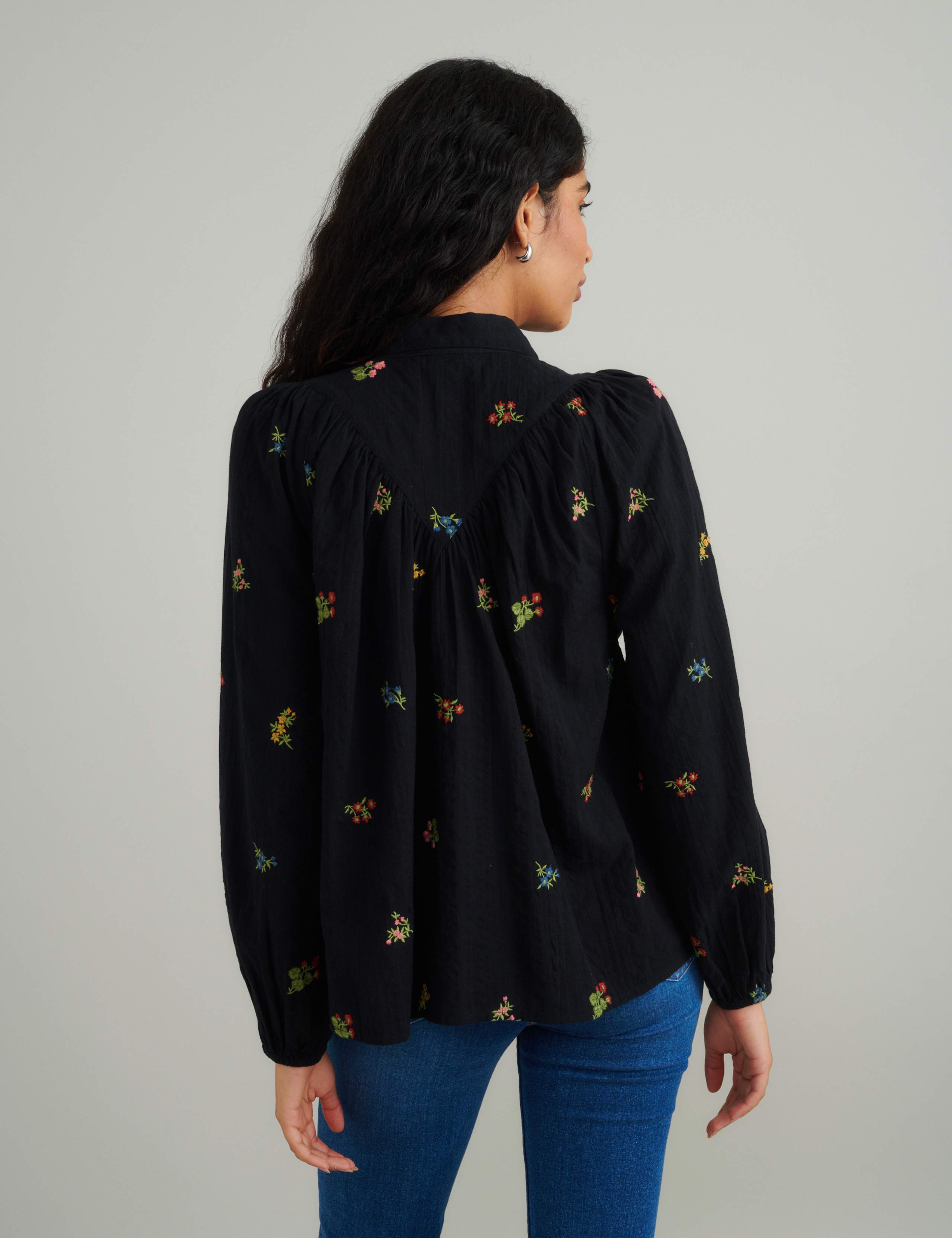Pure Cotton Embroidered Blouse 3 of 5