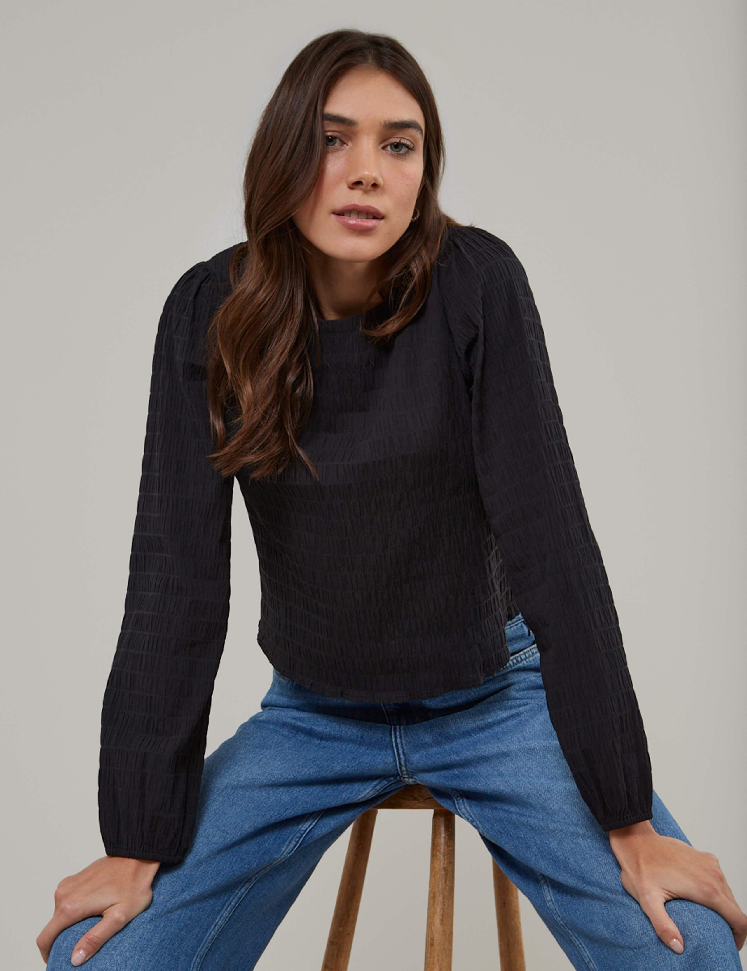 Pure Cotton Shirred Top 4 of 5