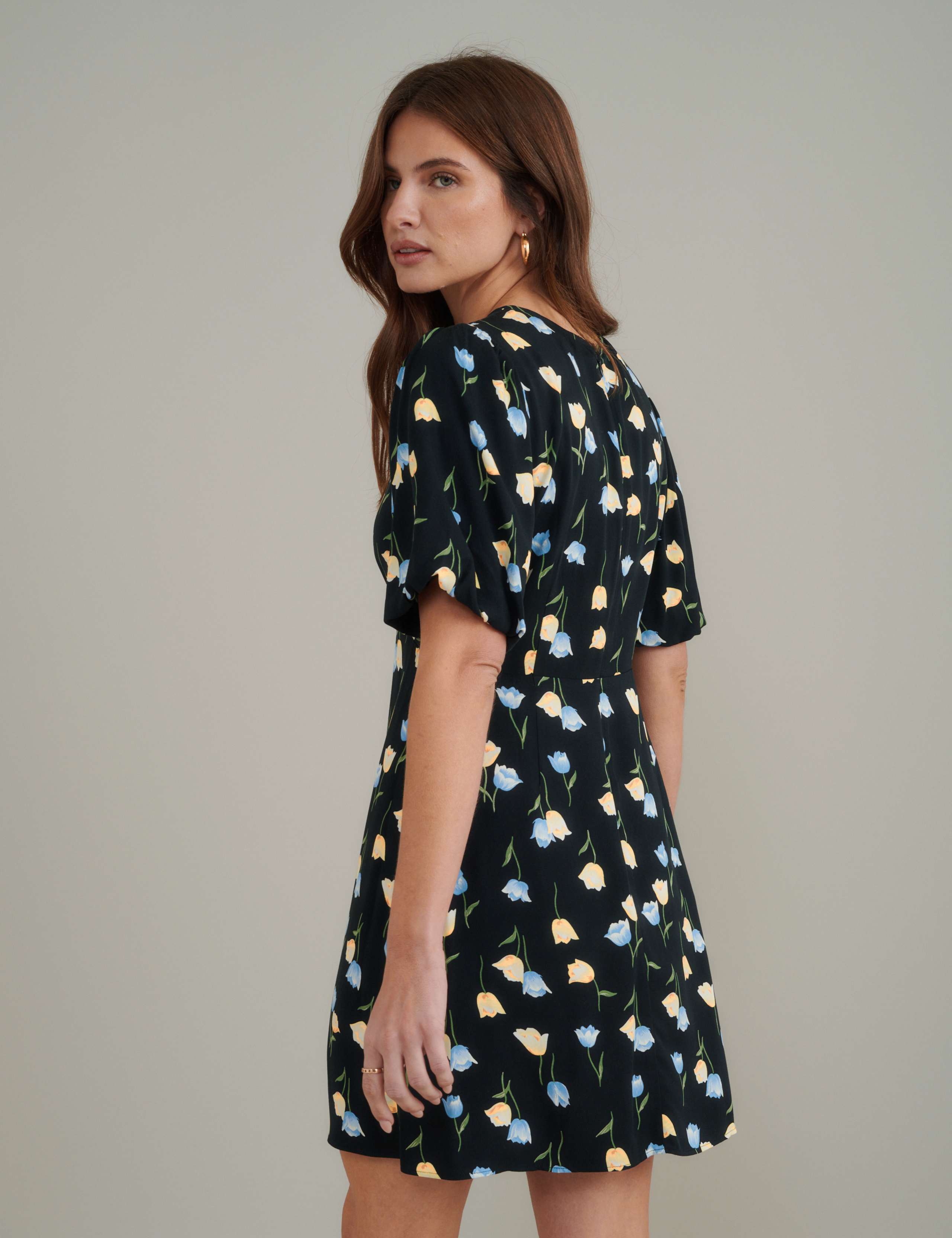 Floral Mini Tea Dress 3 of 6