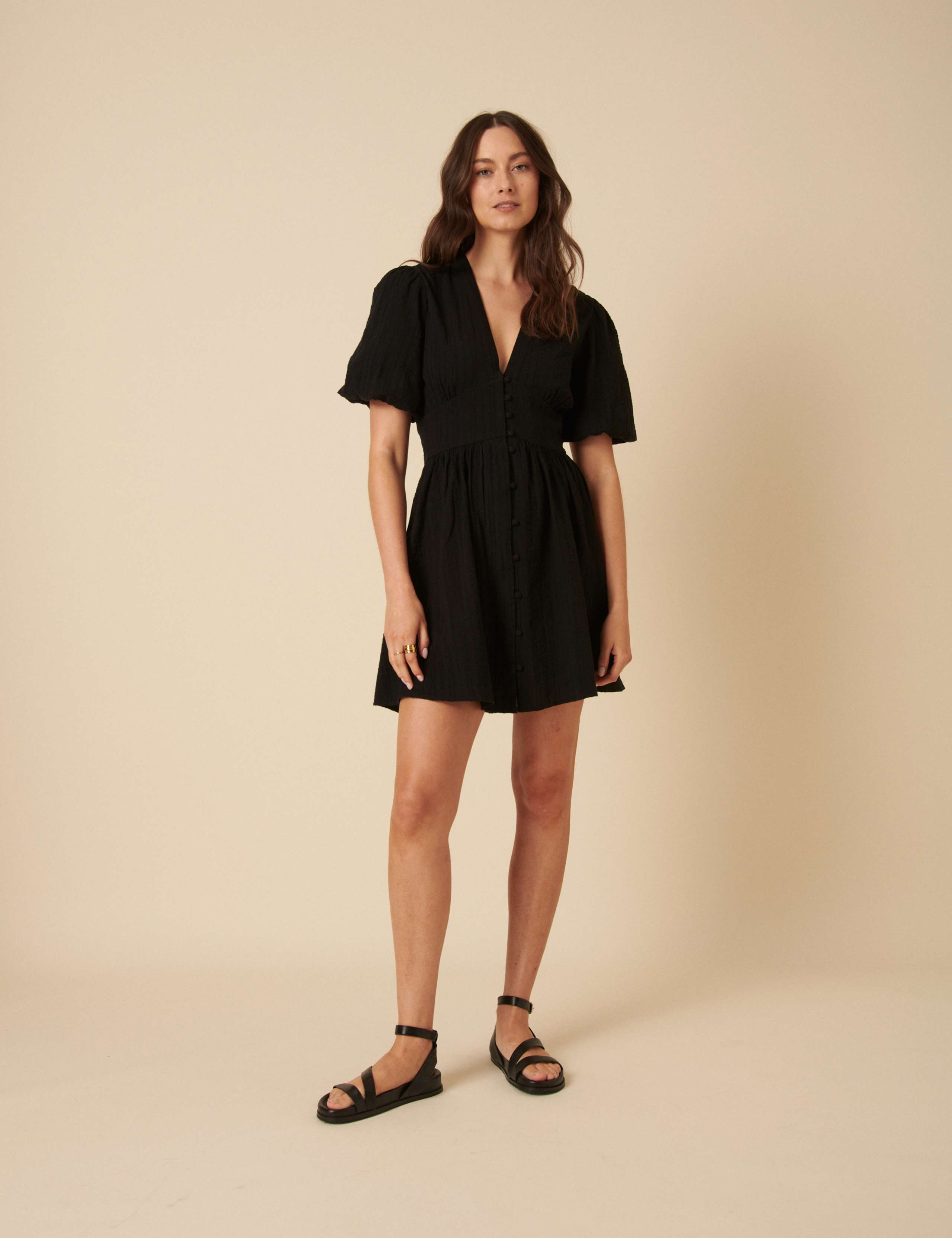 Pure Cotton Midi Smock Dress 2 of 4