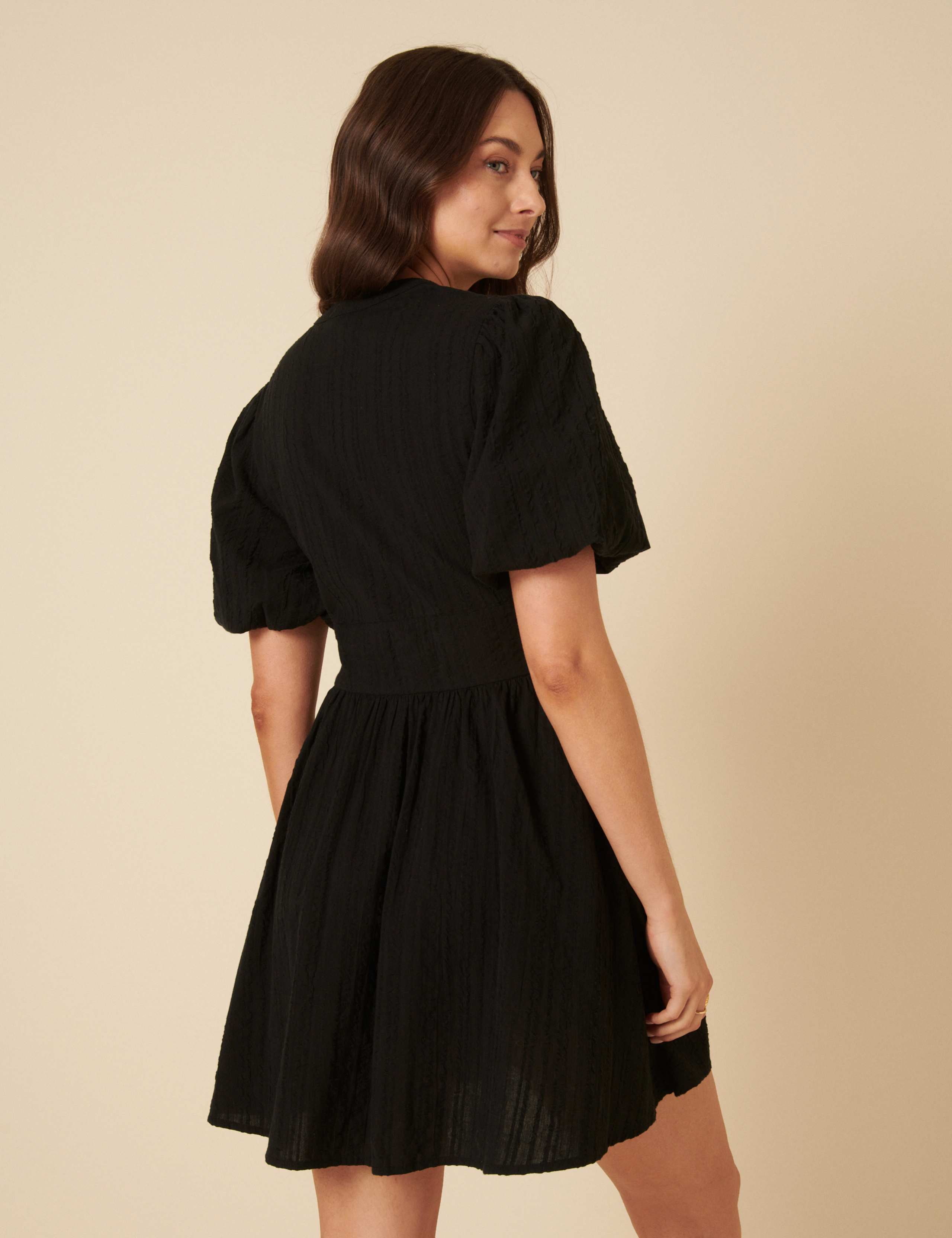 Pure Cotton Midi Smock Dress 3 of 4