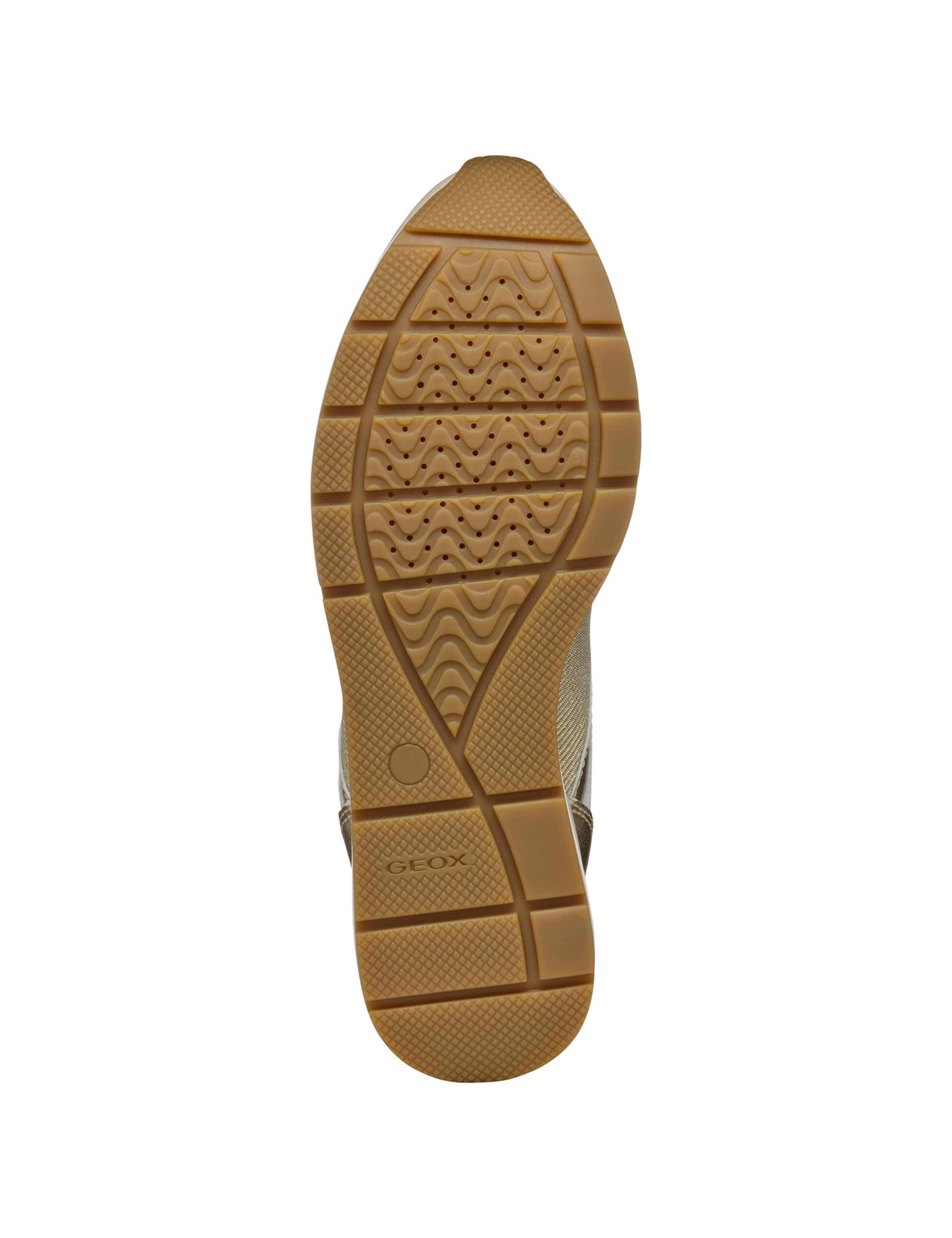 Leather Colour Block Wedge Trainers 9 of 10