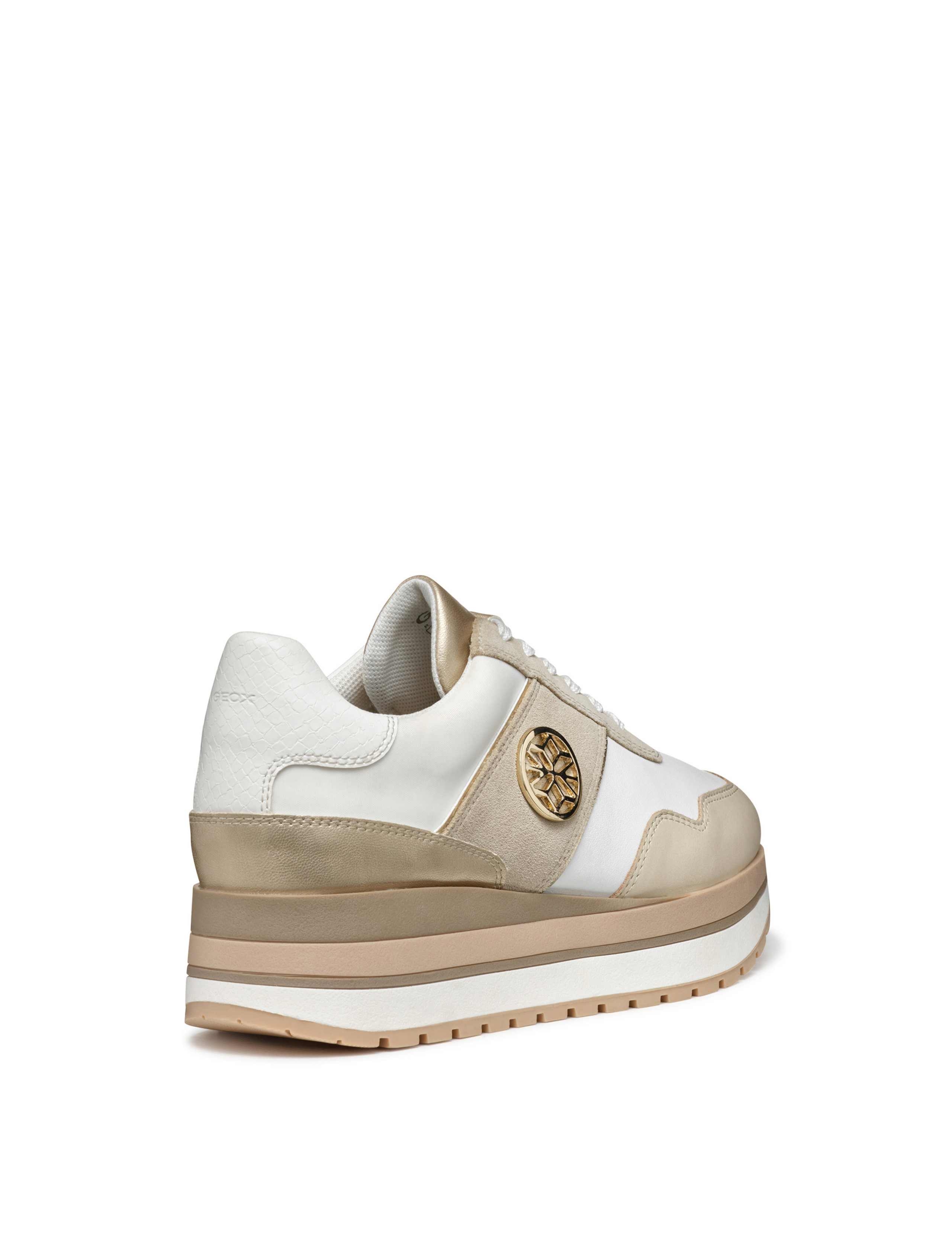 Leather Lace Up Platform Trainers 3 of 6