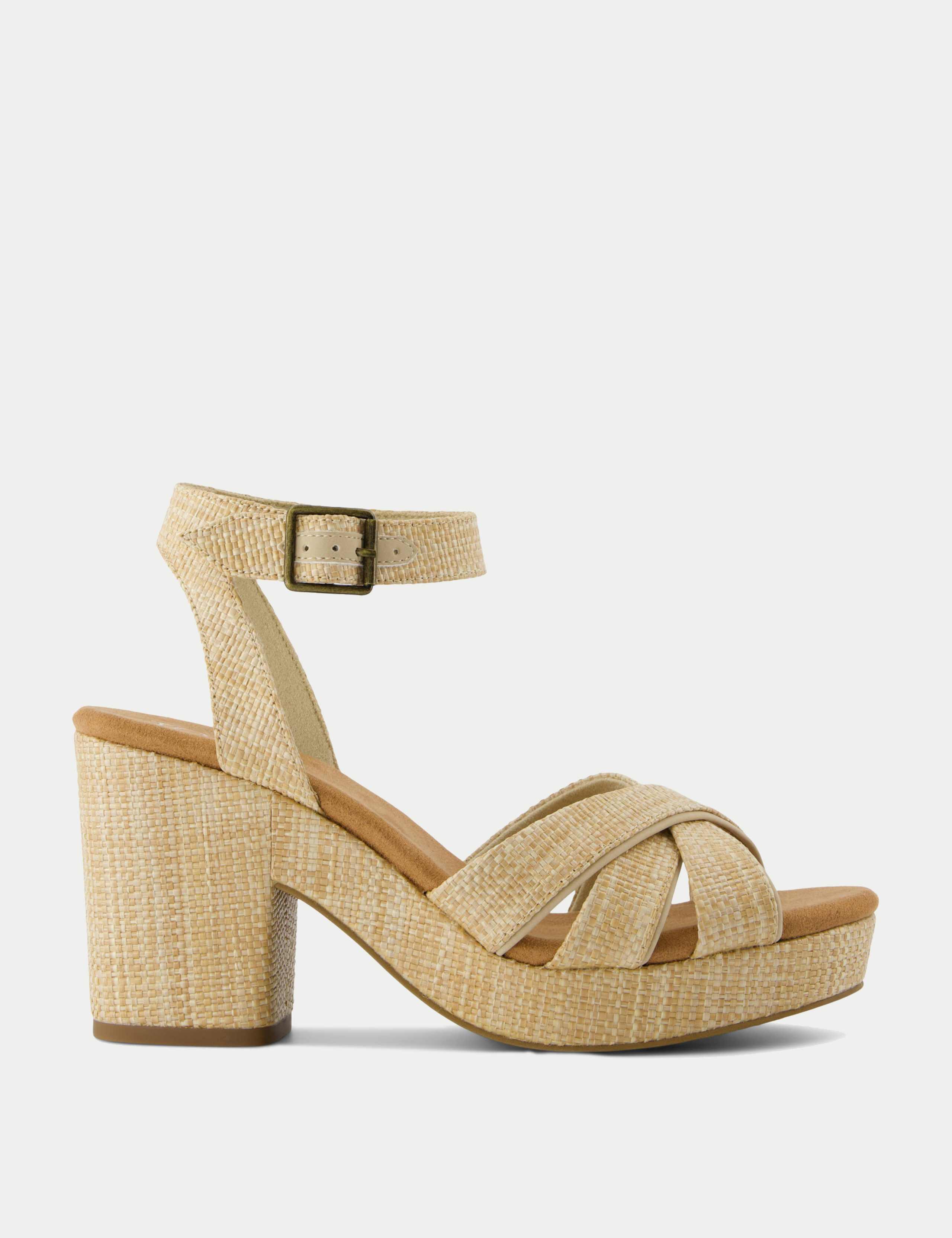 Block Heel Ankle Strap Sandals 1 of 8