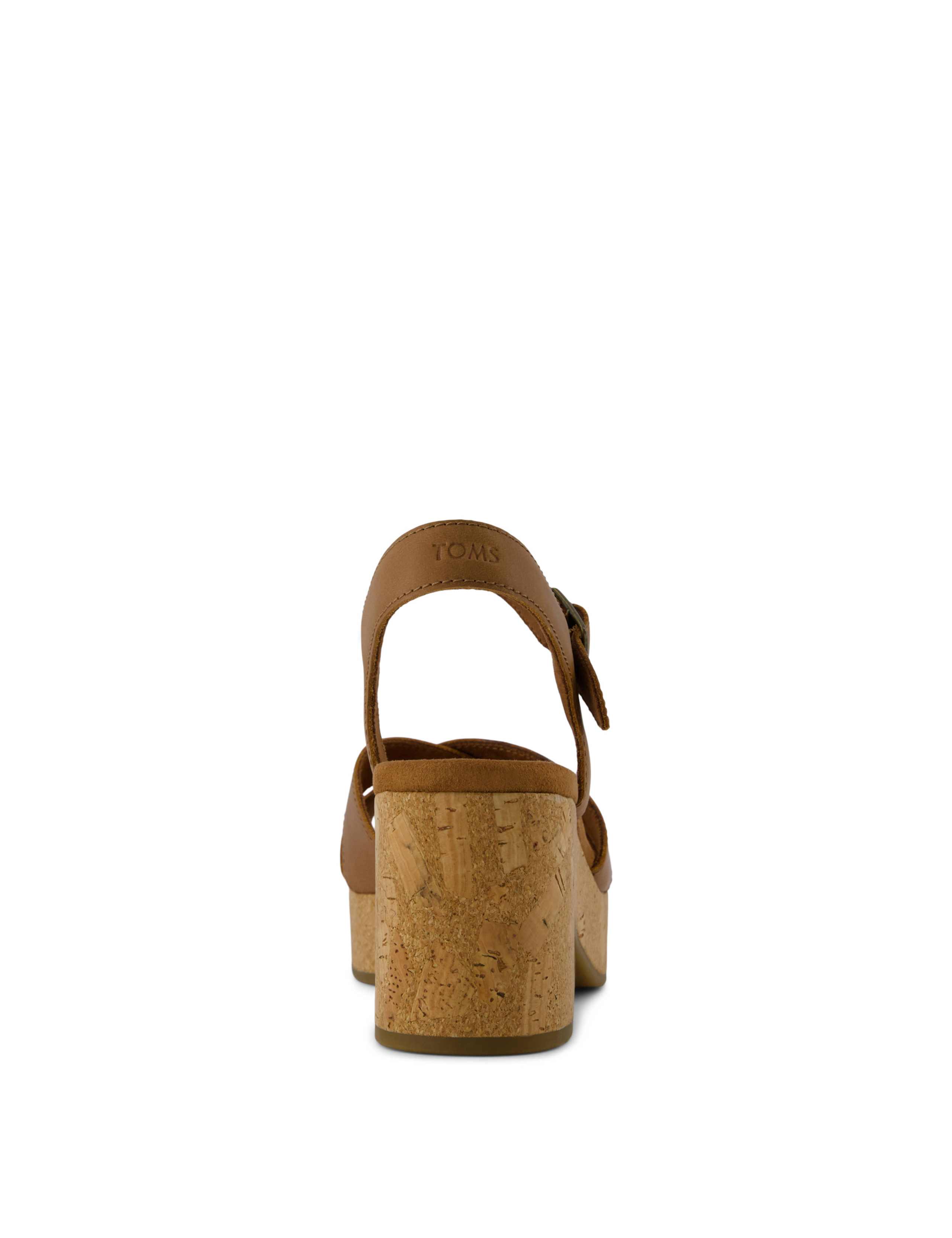 Leather Ankle Strap Platform Sandals 5 of 10