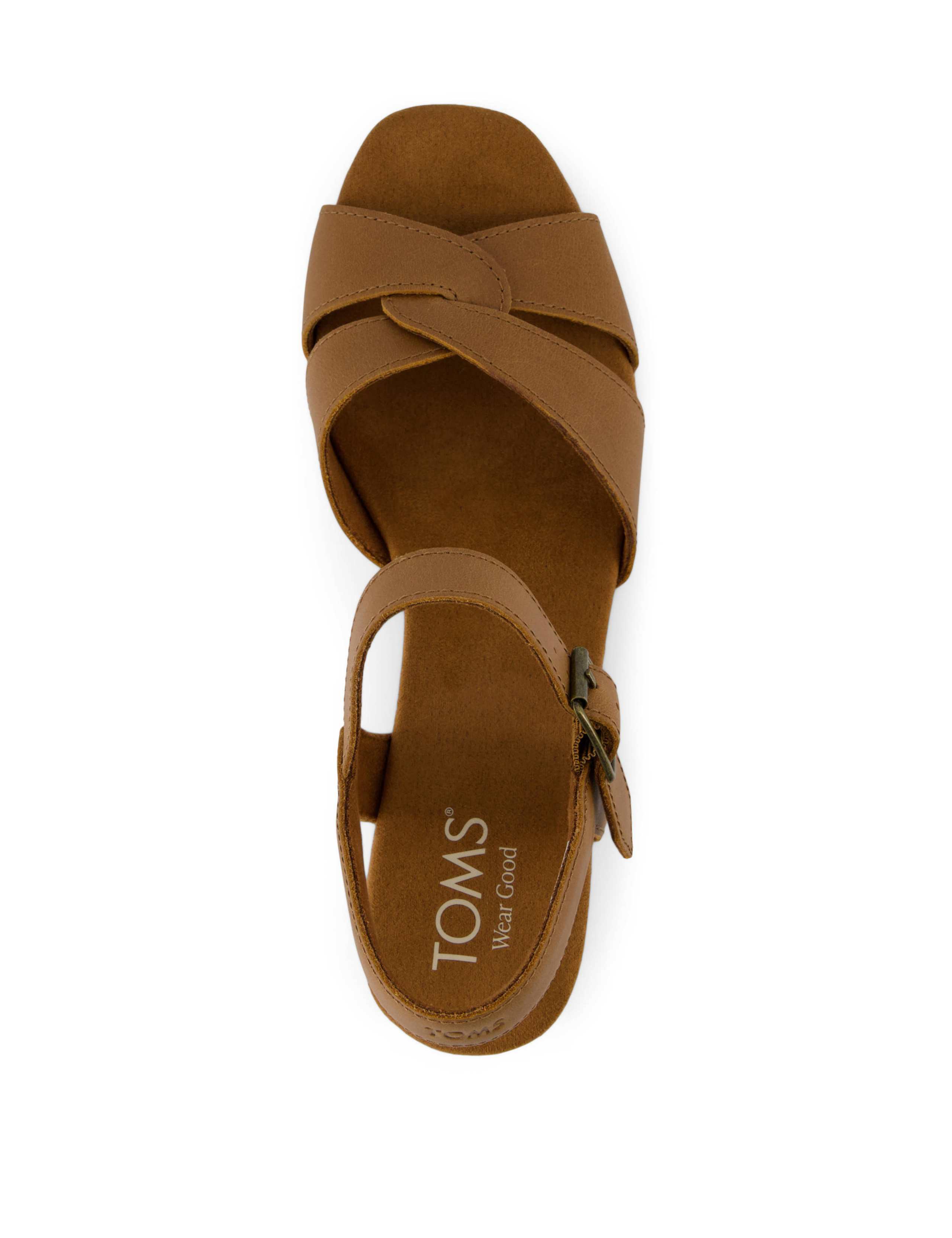 Leather Ankle Strap Platform Sandals 7 of 10