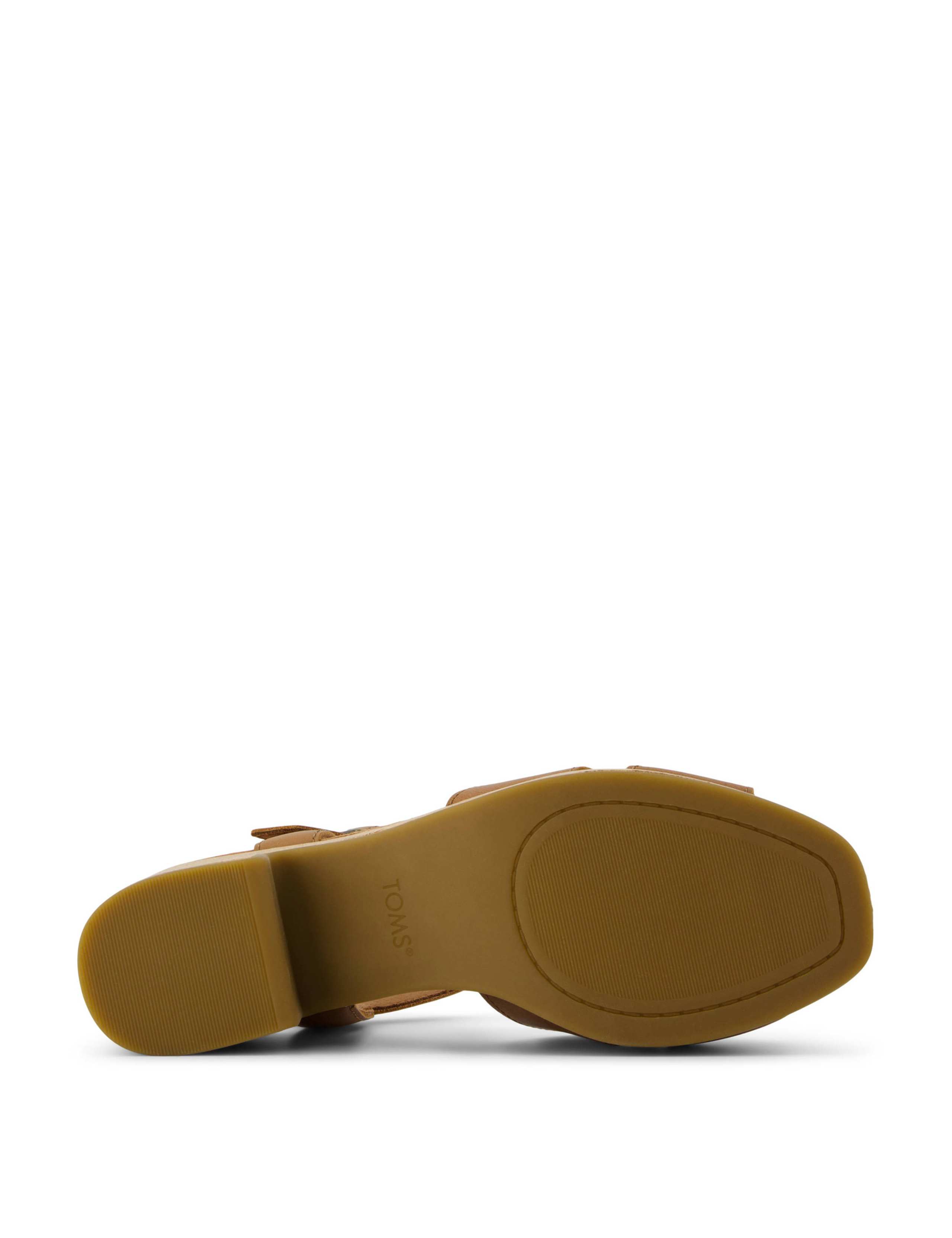 Leather Ankle Strap Platform Sandals 9 of 10