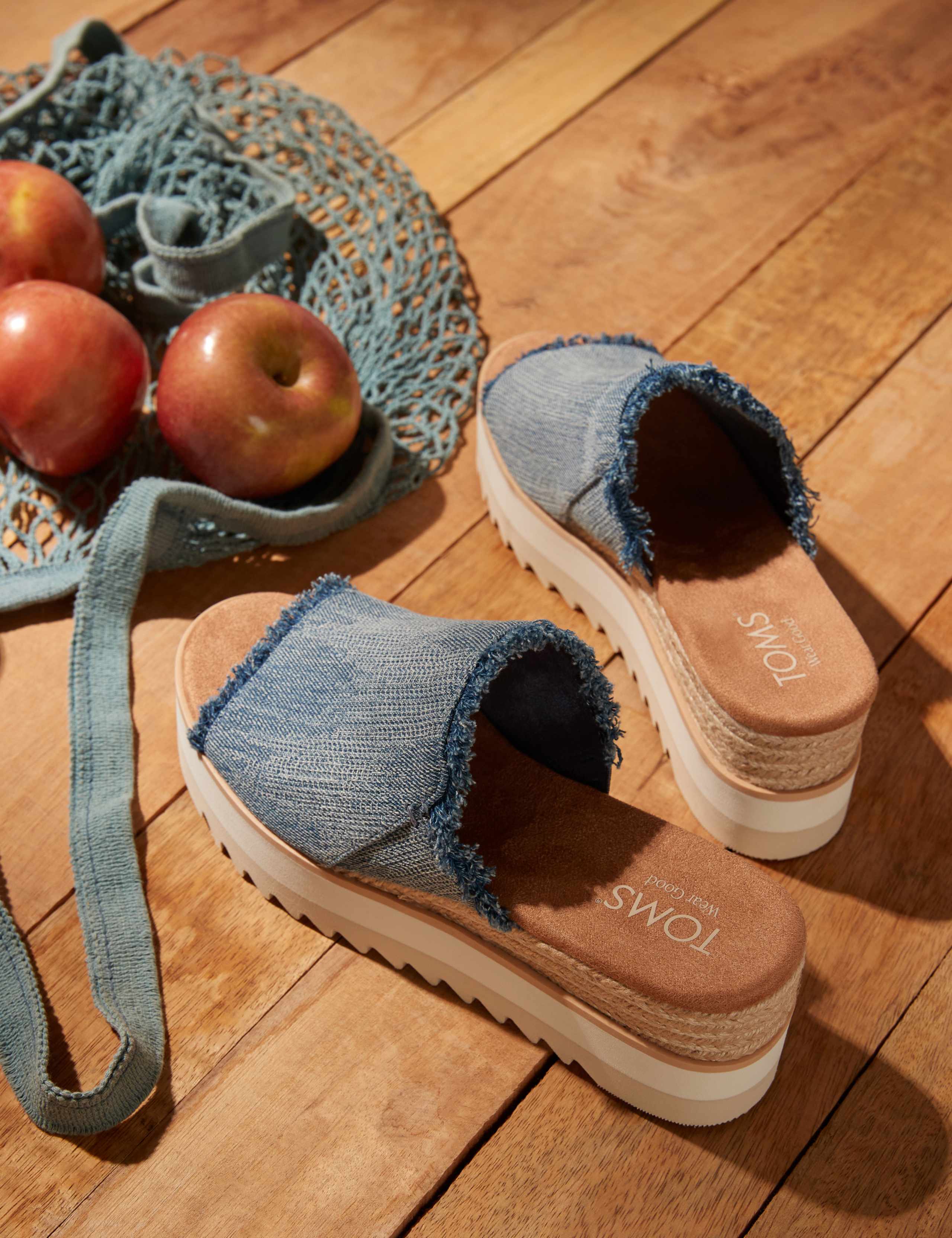 Canvas Wedge Mules 4 of 9