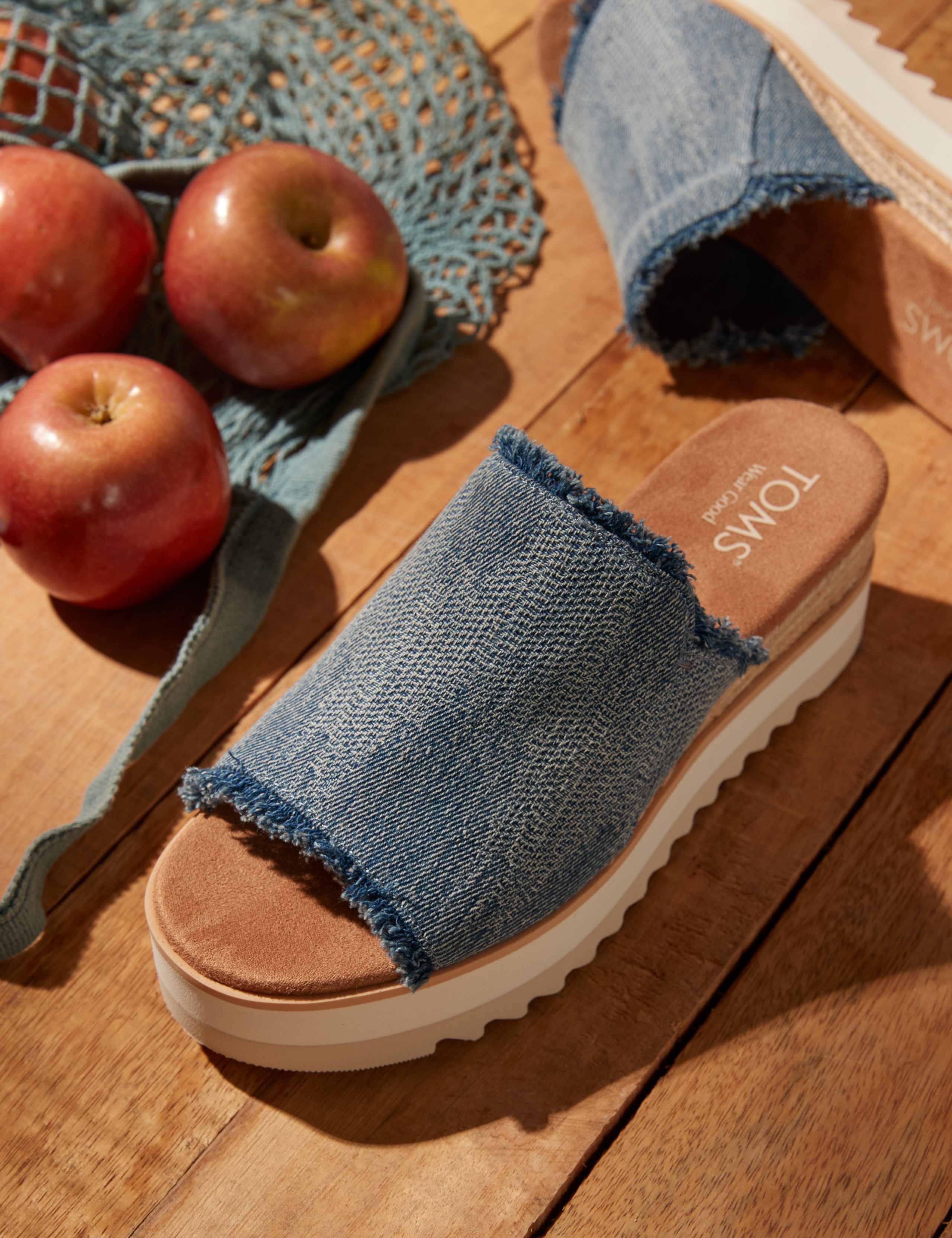 Canvas Wedge Mules 5 of 9
