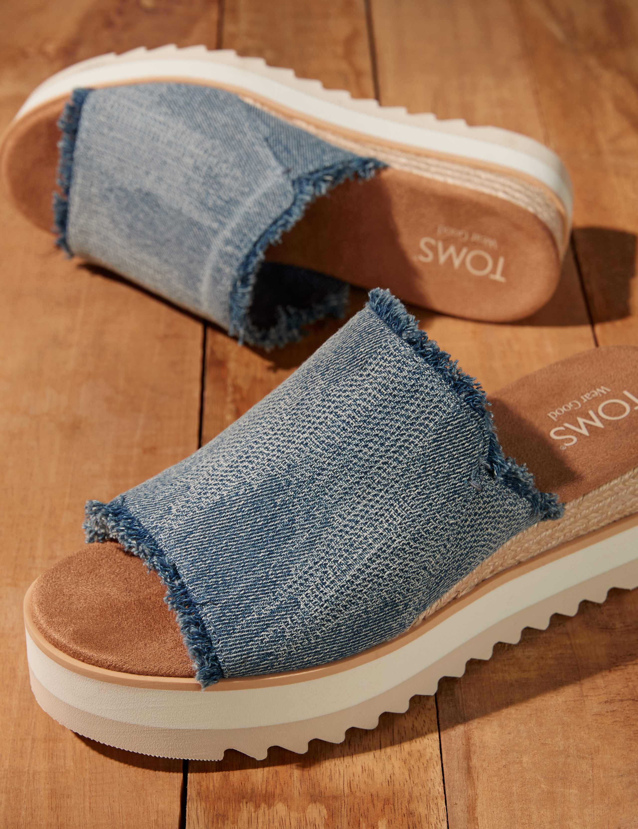 Canvas Wedge Mules 7 of 9