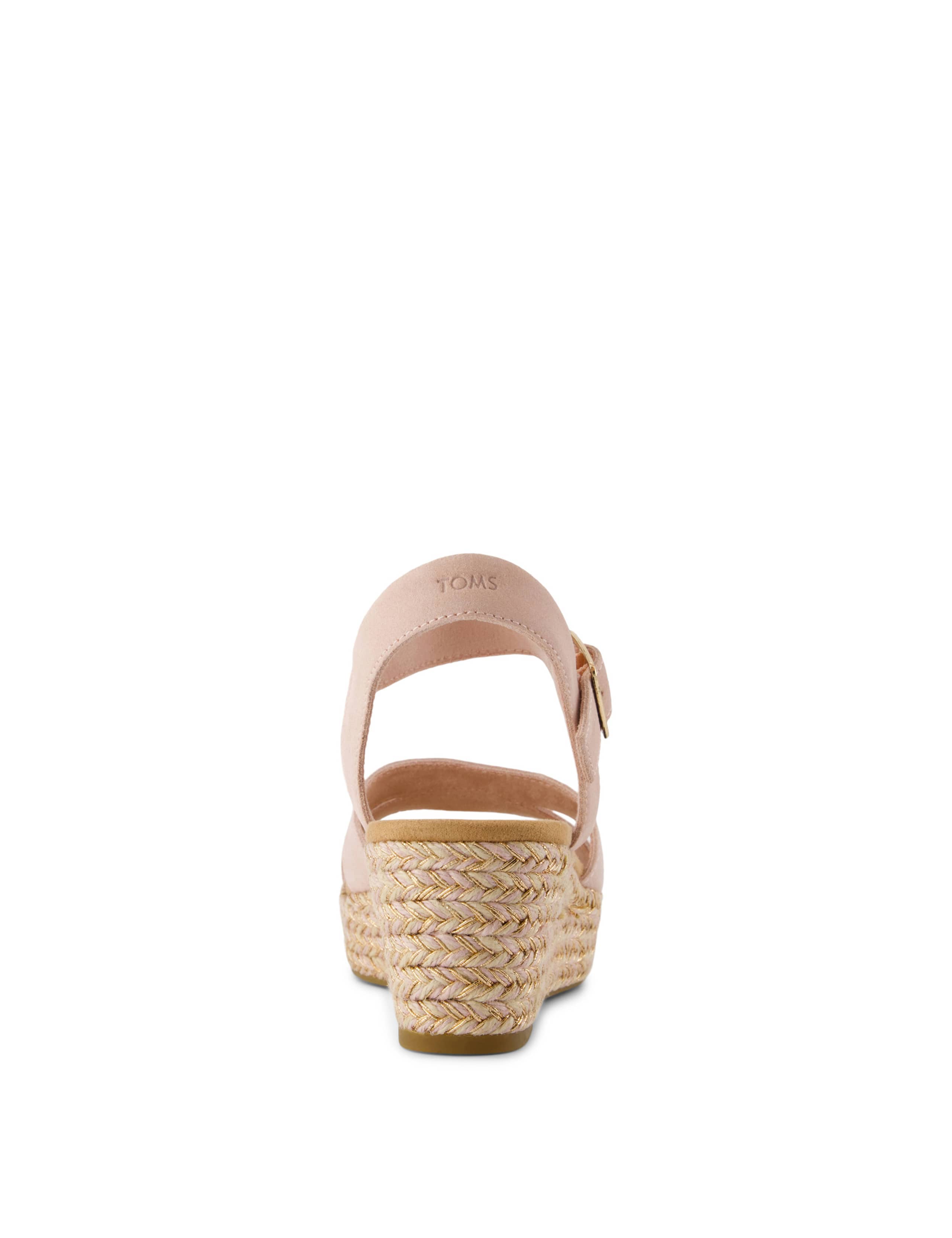 Leather Ankle Strap Wedge Espadrille Sandals 5 of 9