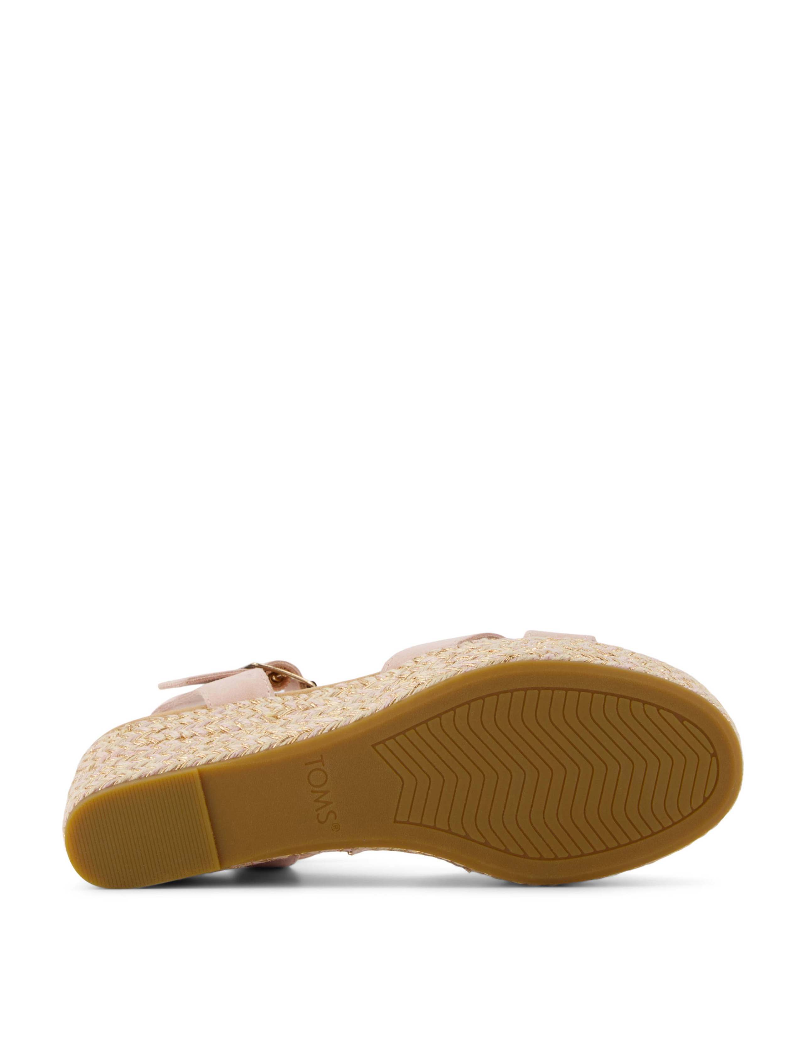 Leather Ankle Strap Wedge Espadrille Sandals 9 of 9