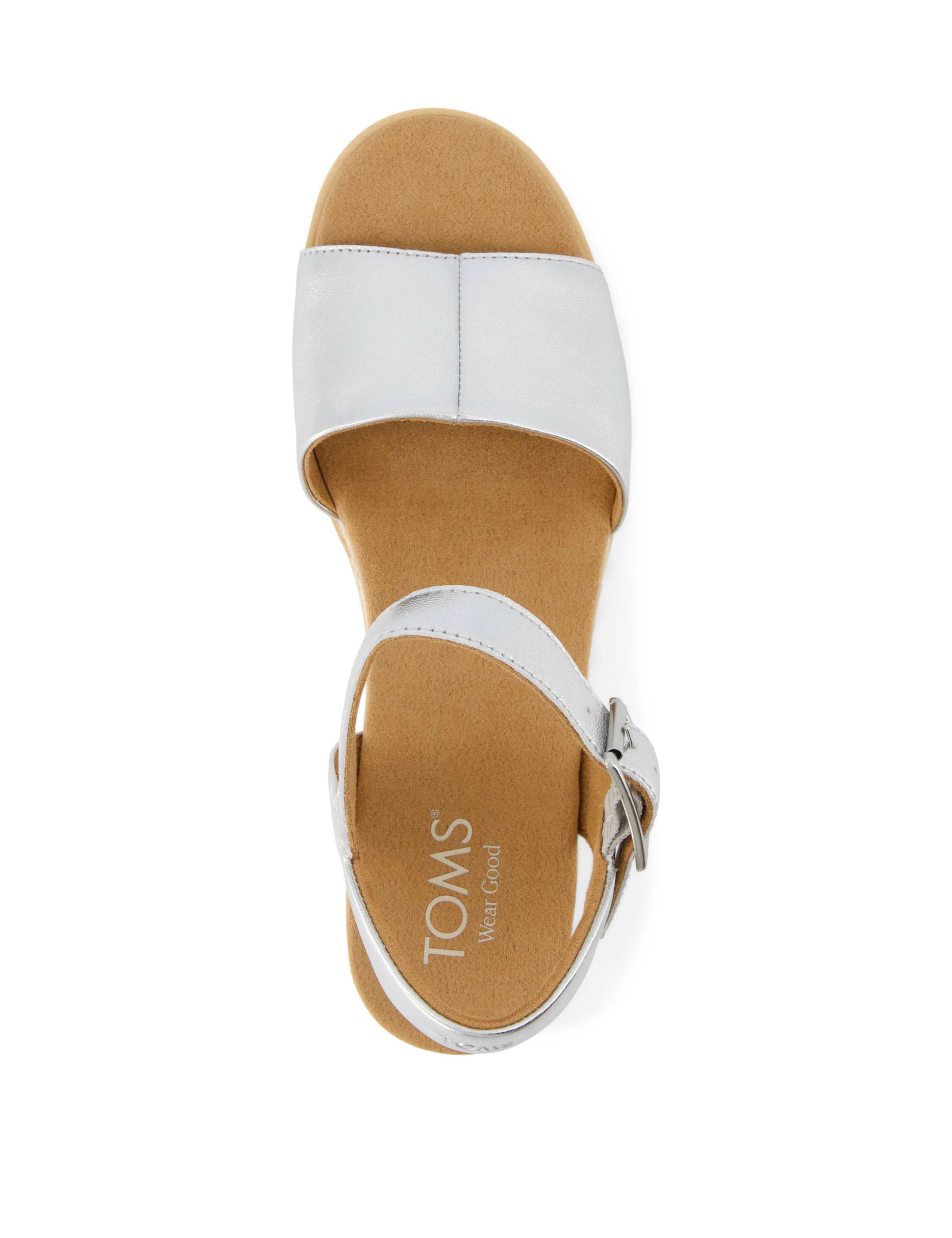 Metallic Buckle Ankle Strap Platform Sandals 5 of 15