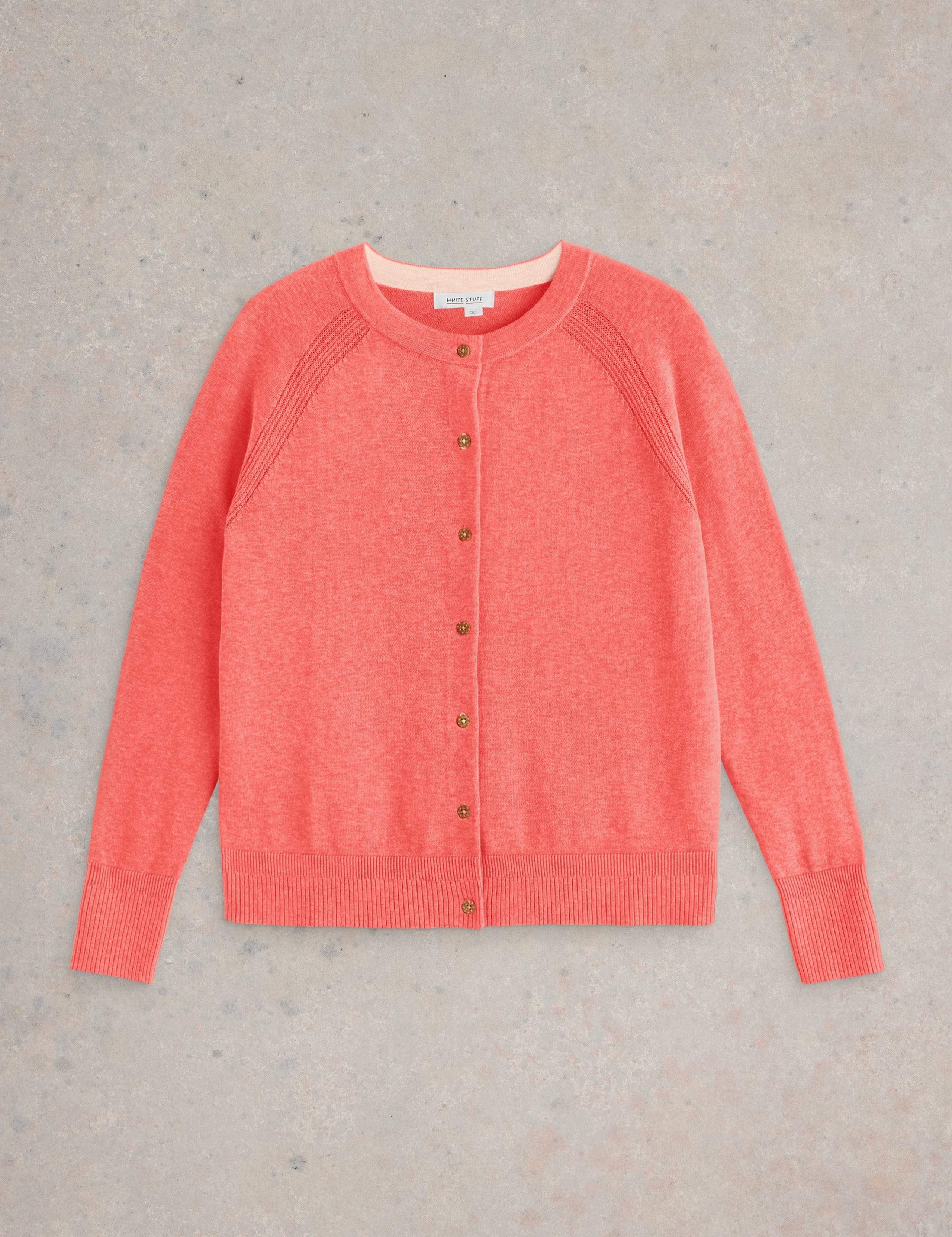 Pure Cotton Crew Neck Cardigan 2 of 5