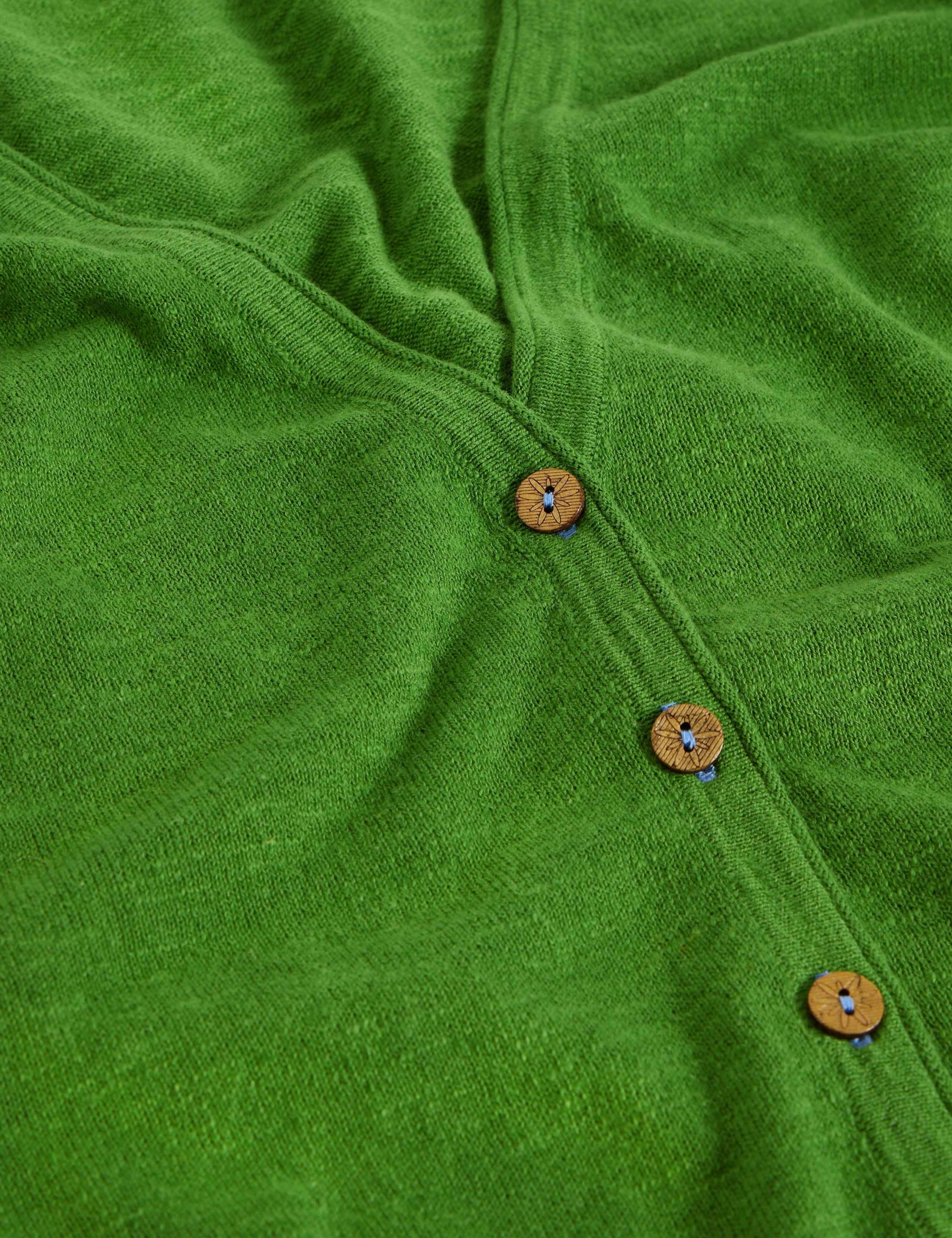 Cotton Rich V-Neck Cardigan with Linen 6 of 6