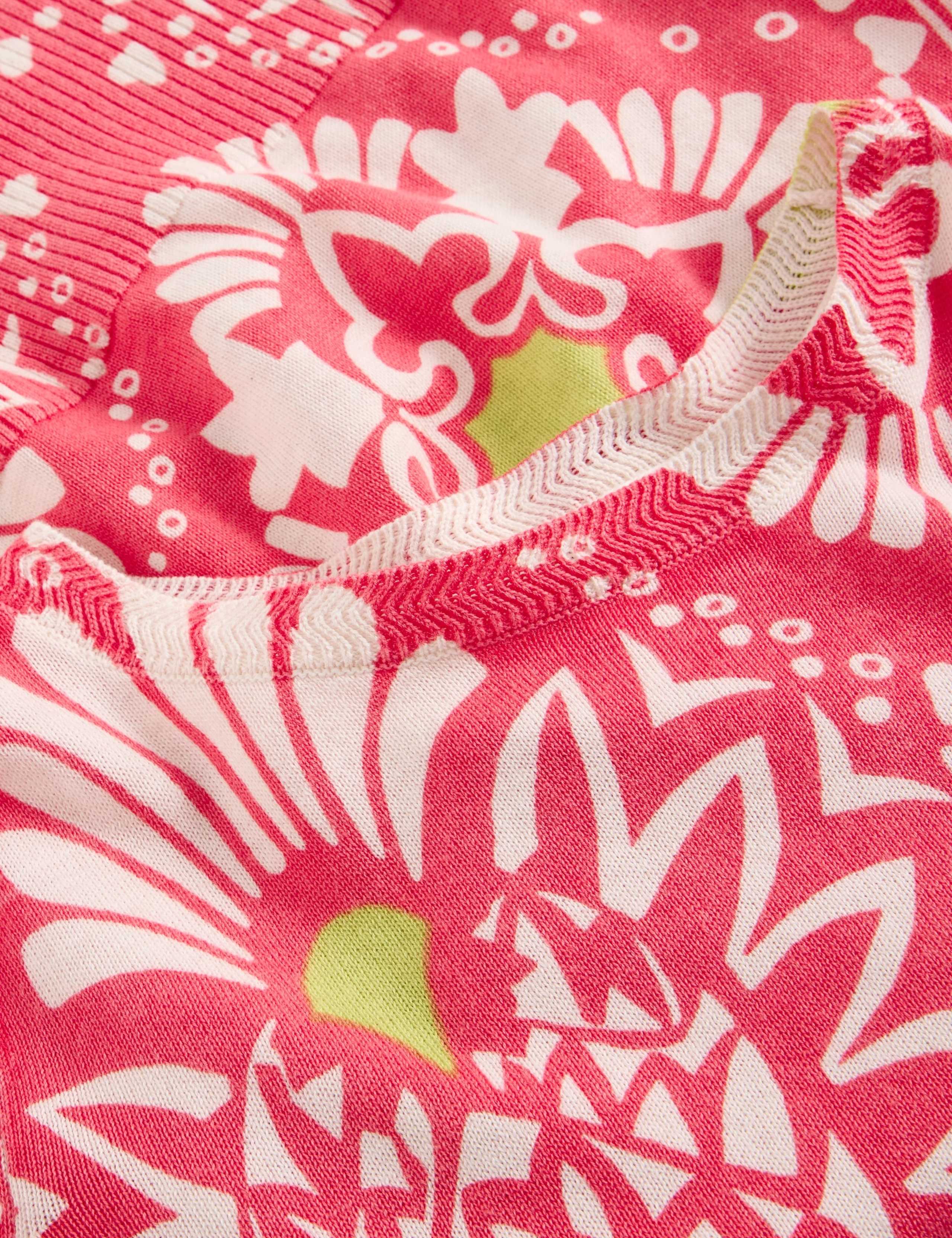 Pure Cotton Floral Crew Neck Jumper 6 of 6