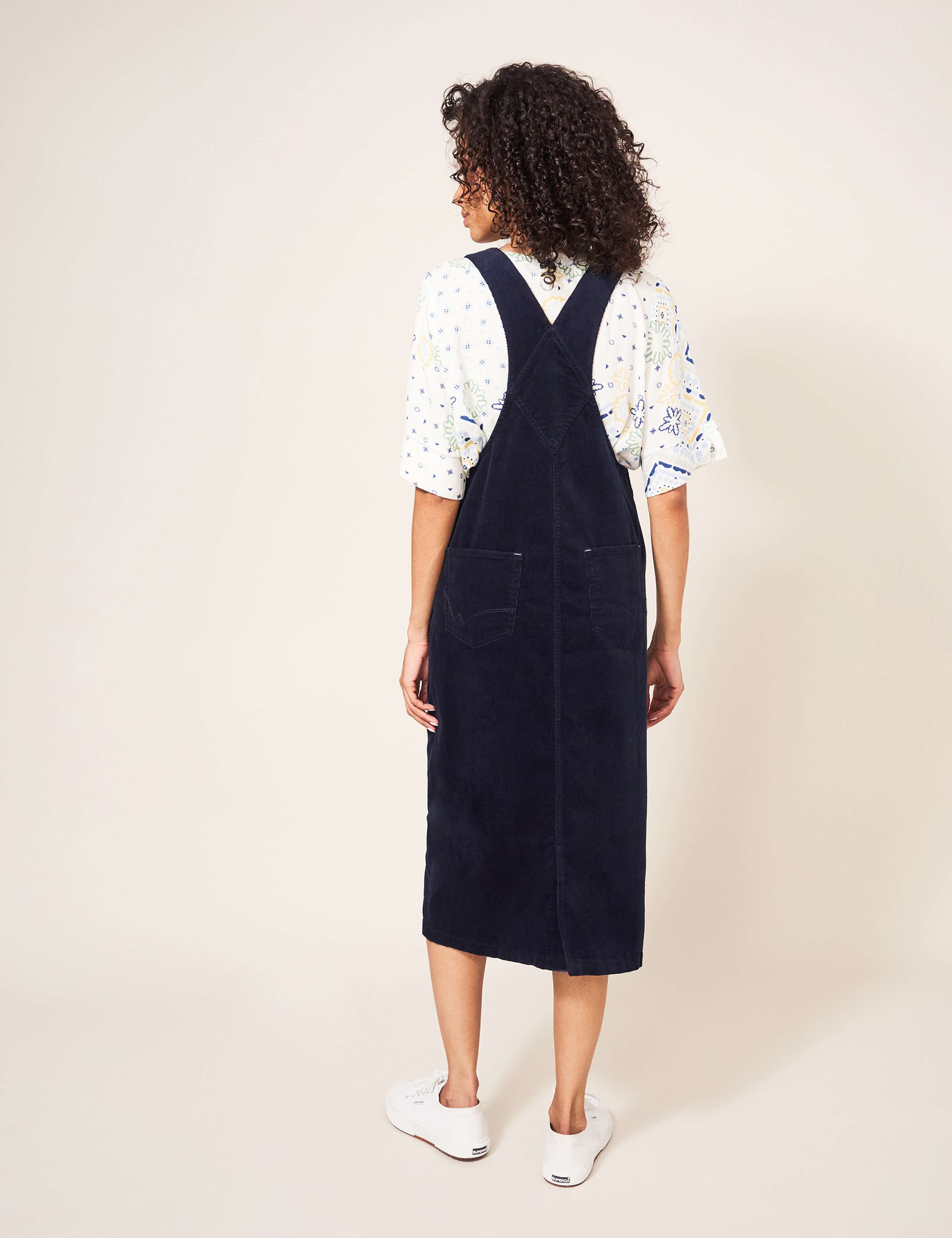 Cotton Rich Square Neck Pinafore Dress 3 of 6