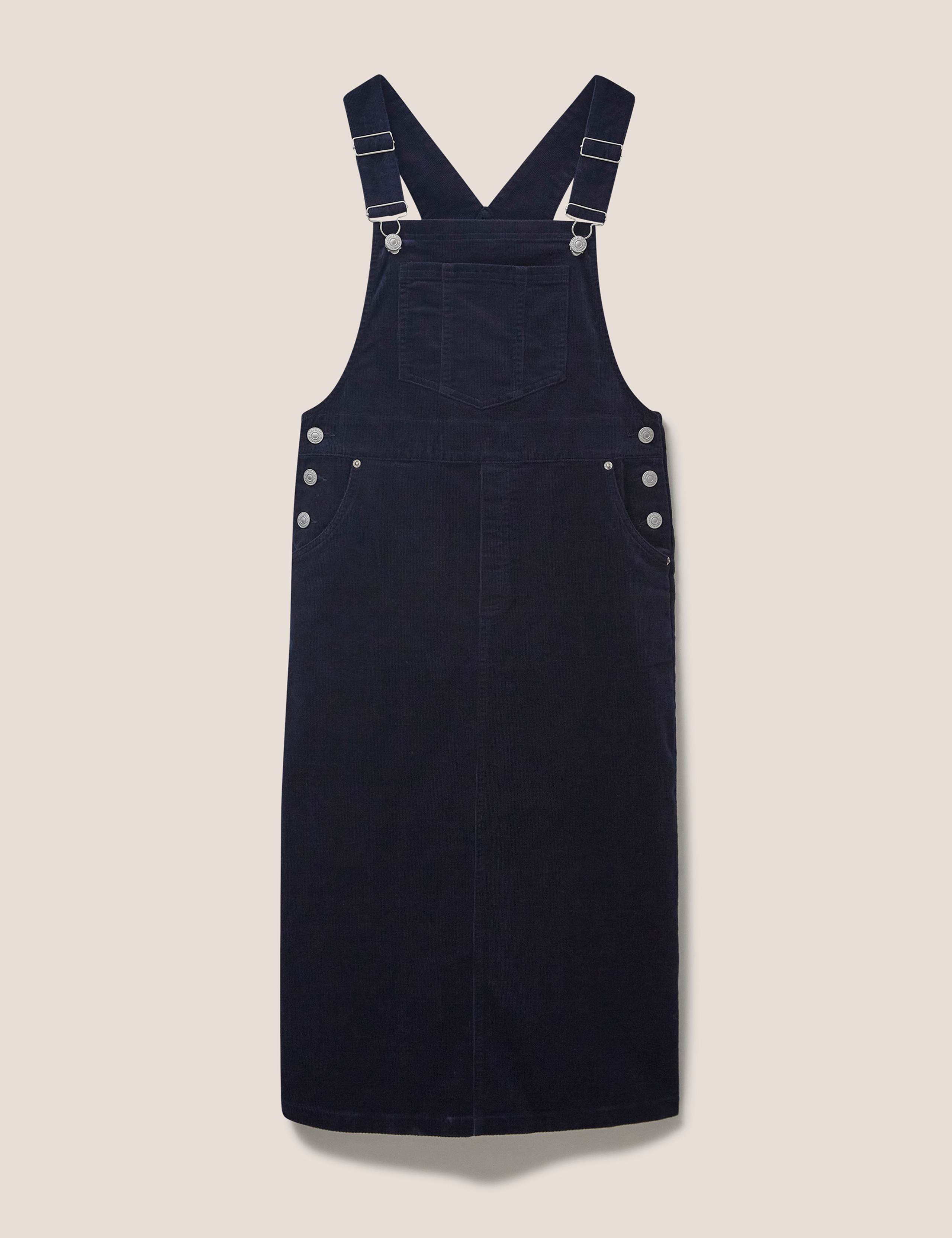 Cotton Rich Square Neck Pinafore Dress 2 of 6