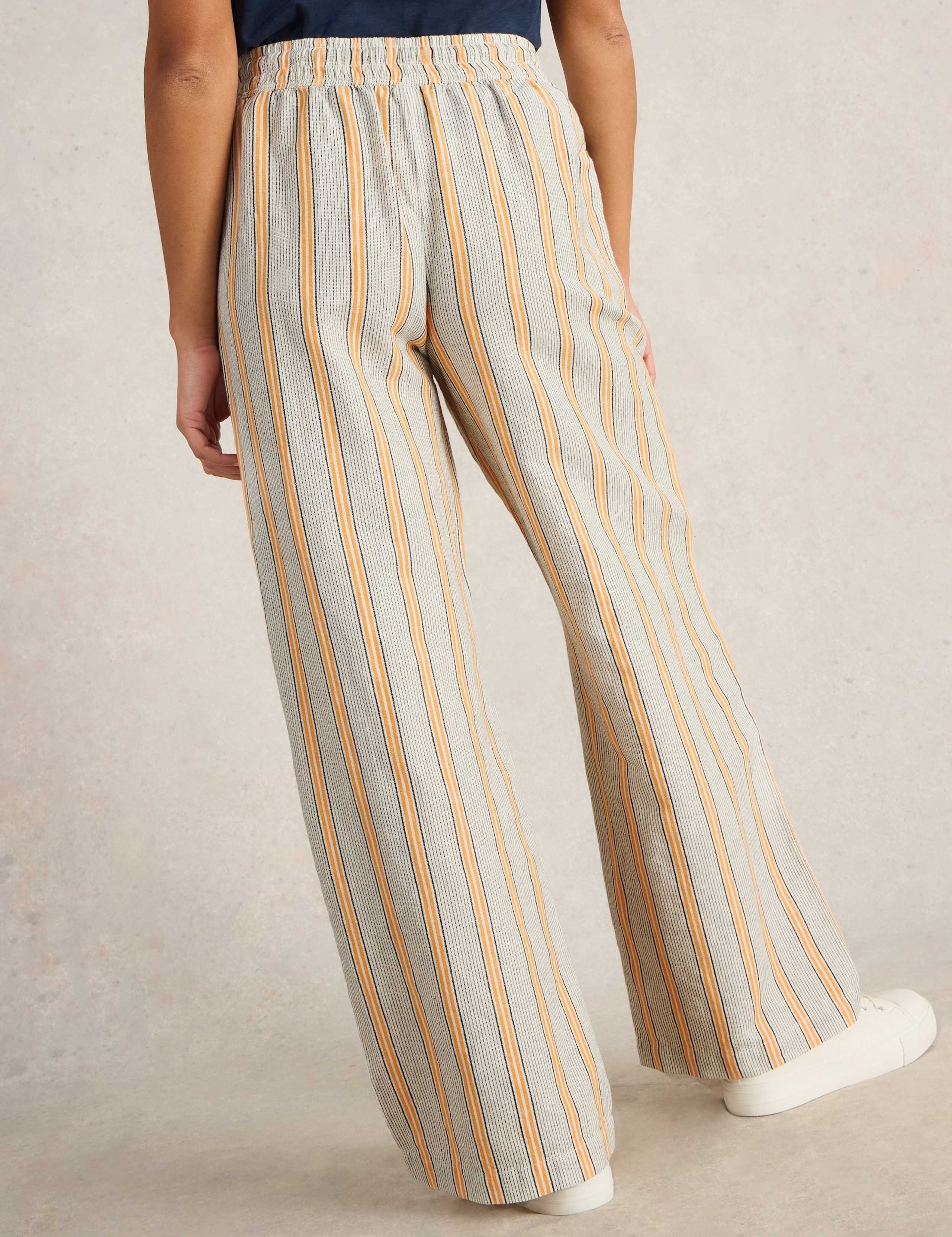 Linen Rich Striped Trousers 4 of 6