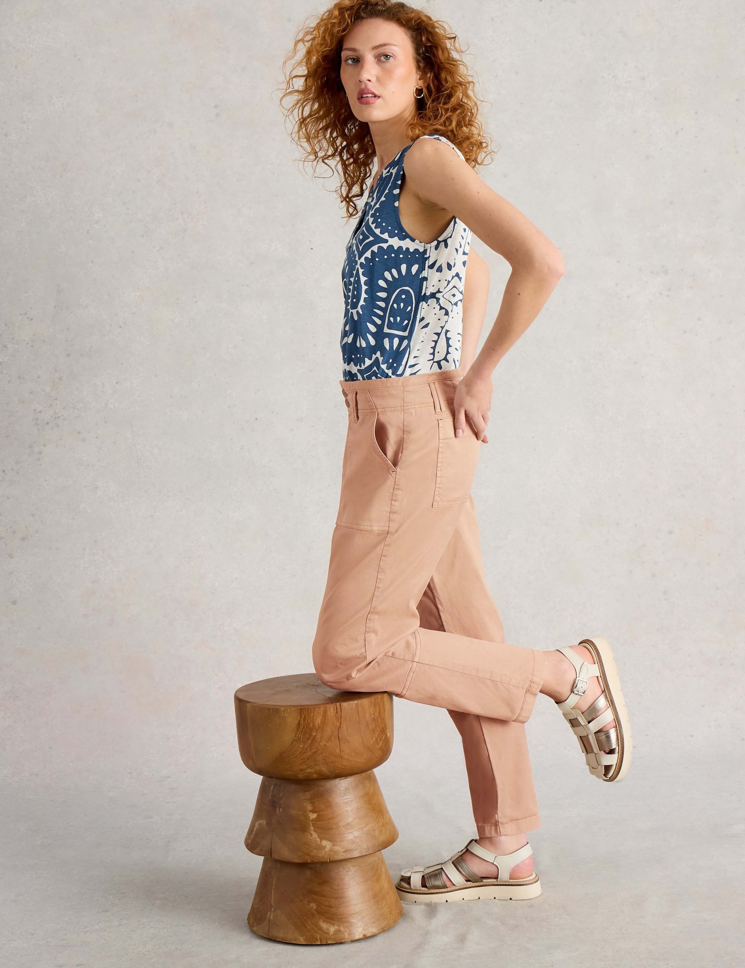 Lyocell Rich Cropped Trousers 5 of 6