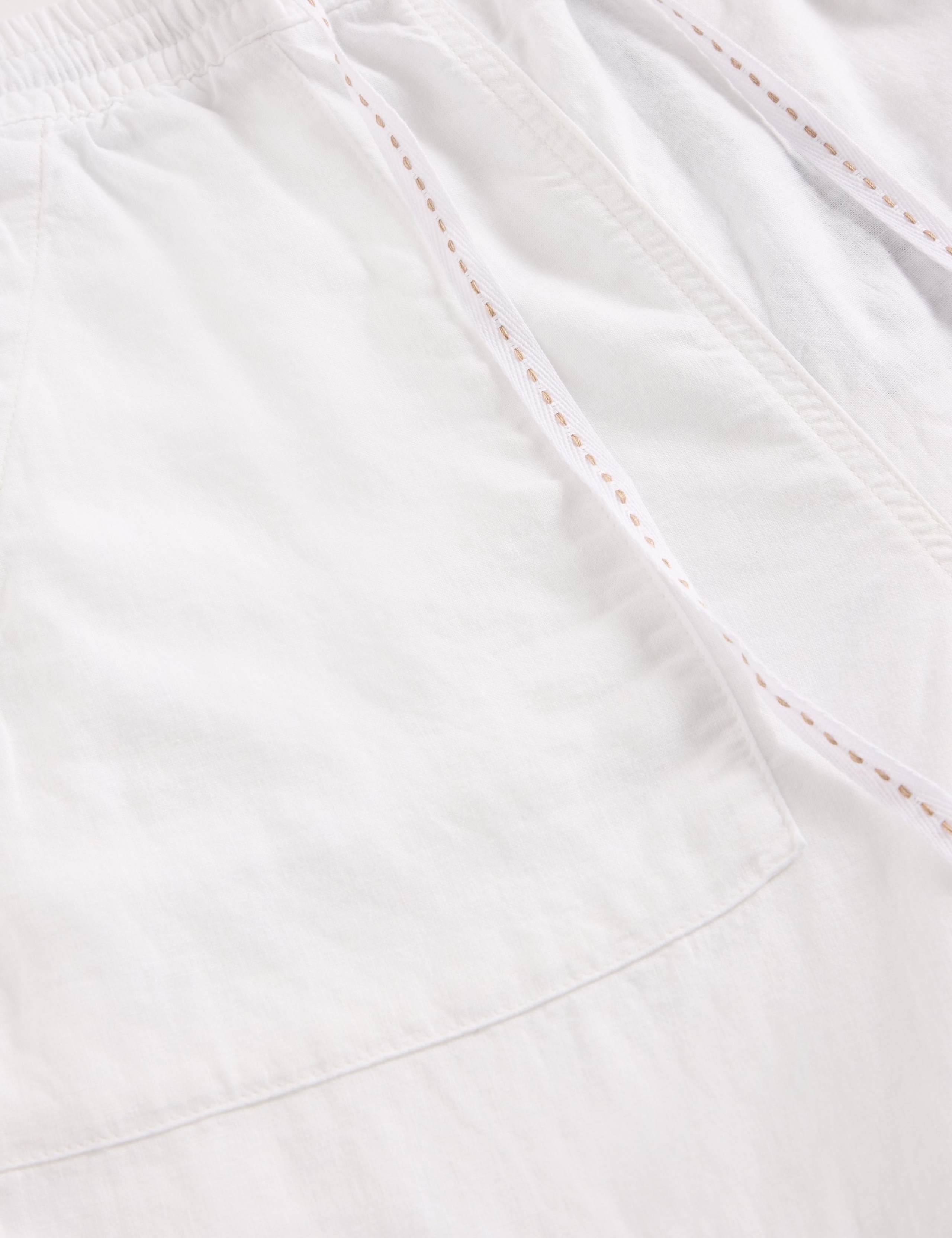 Linen Rich Relaxed Ankle Grazer Trousers 6 of 6