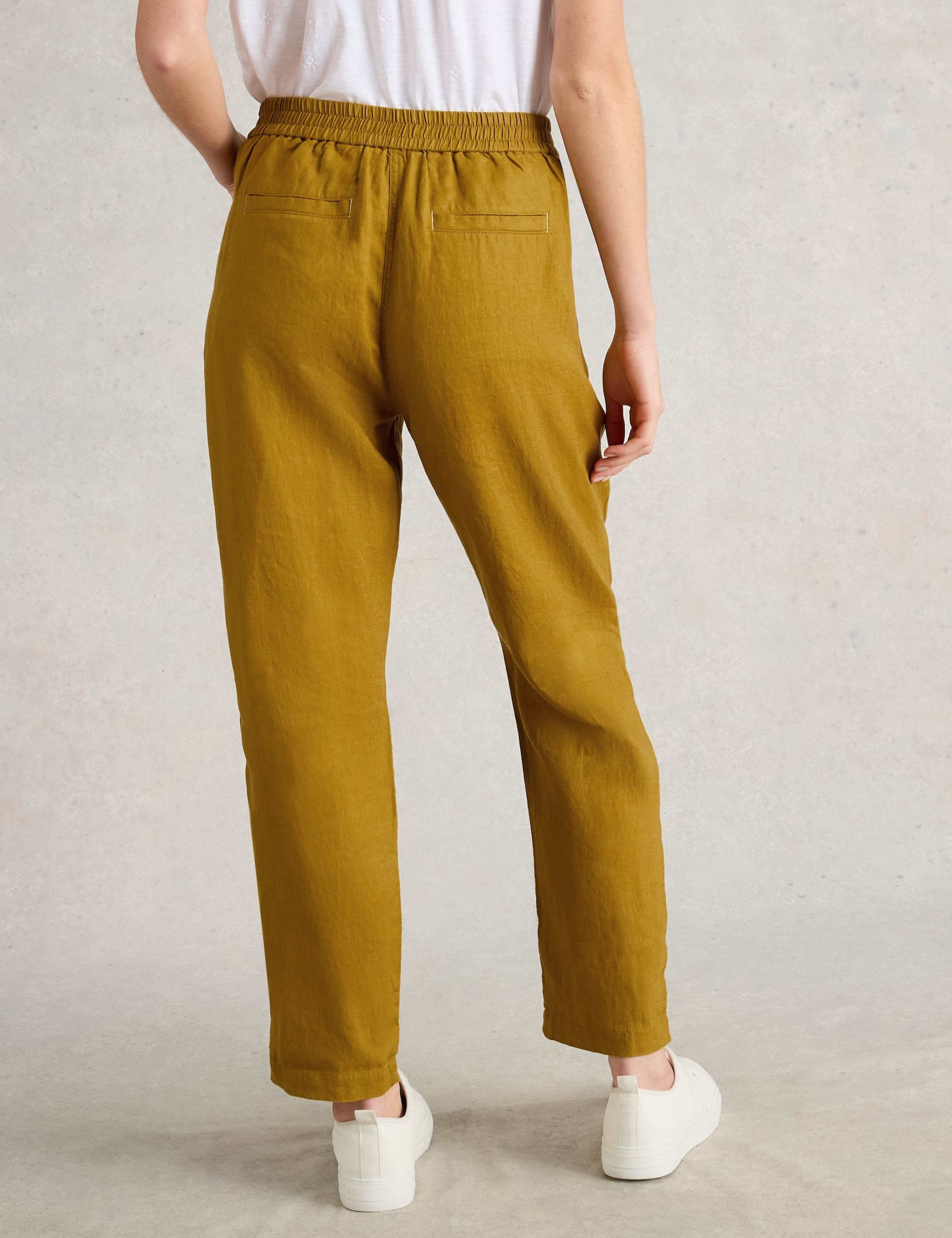 Pure Linen Tapered Trousers 4 of 6