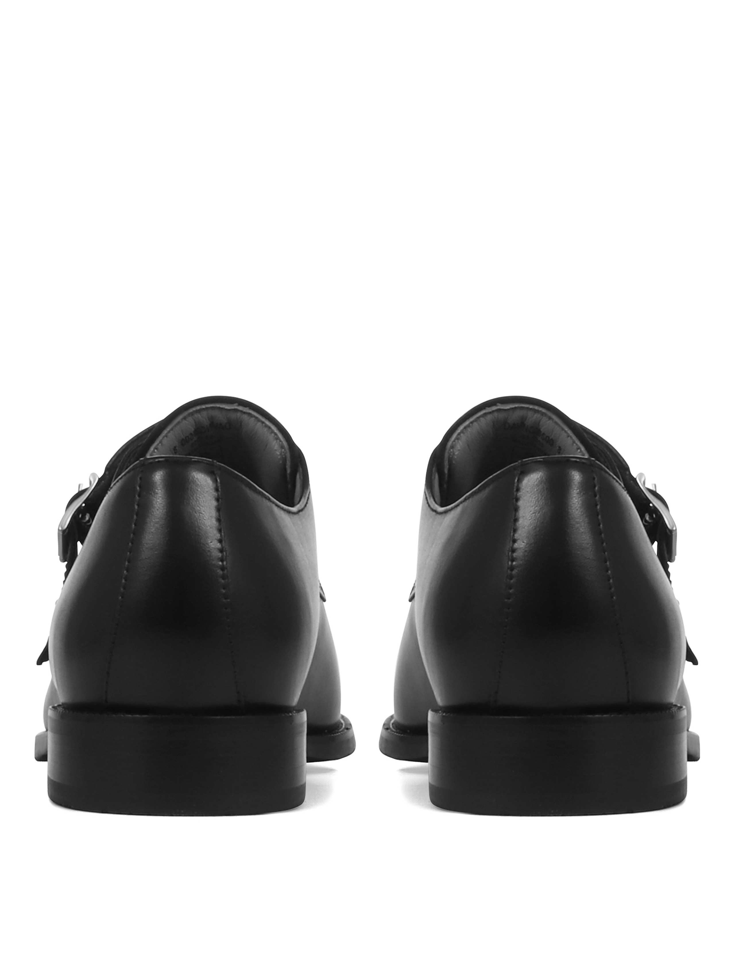 Leather Double Monk Strap Shoes 3 of 5