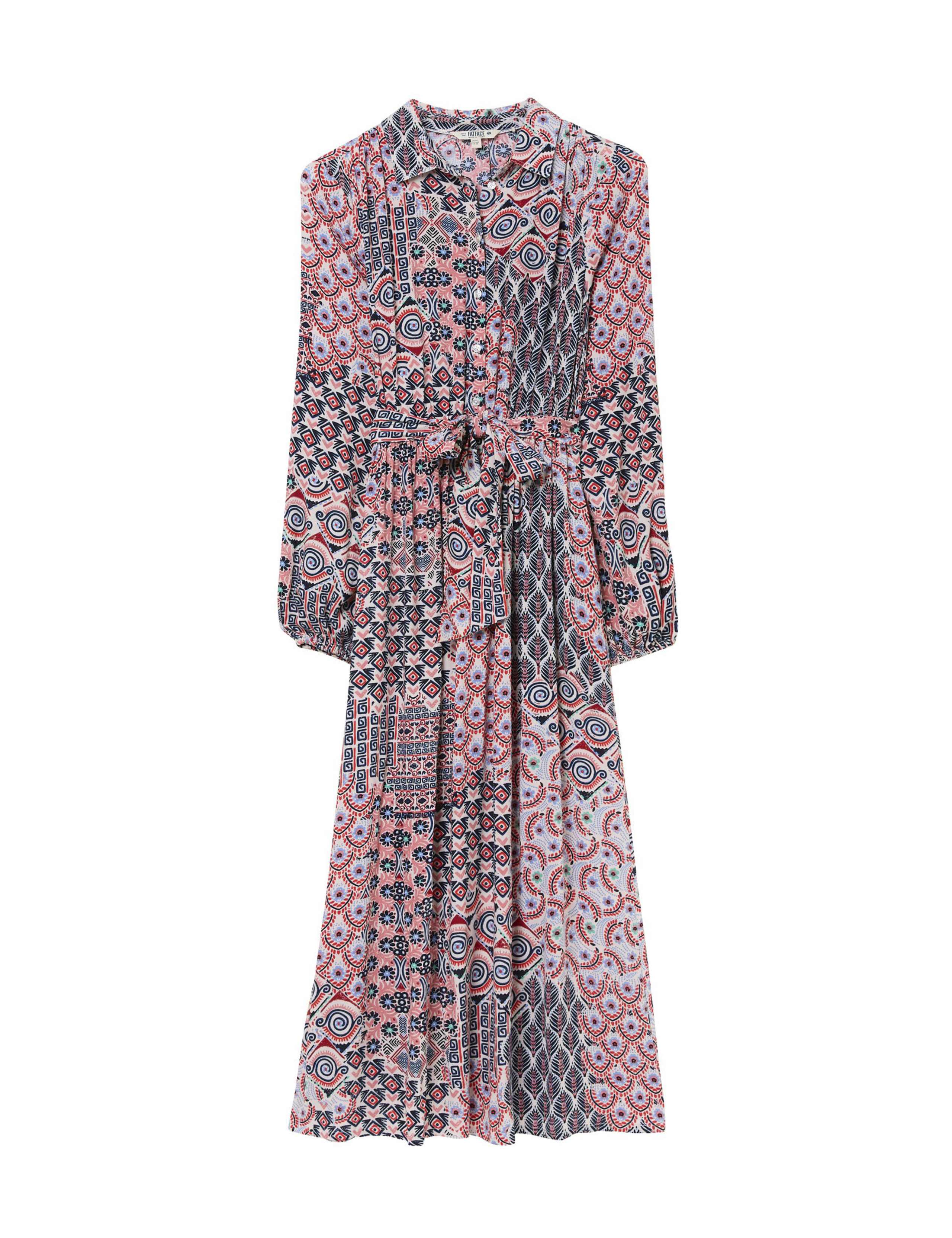 Geometric Button Through Midaxi Shirt Dress 2 of 5