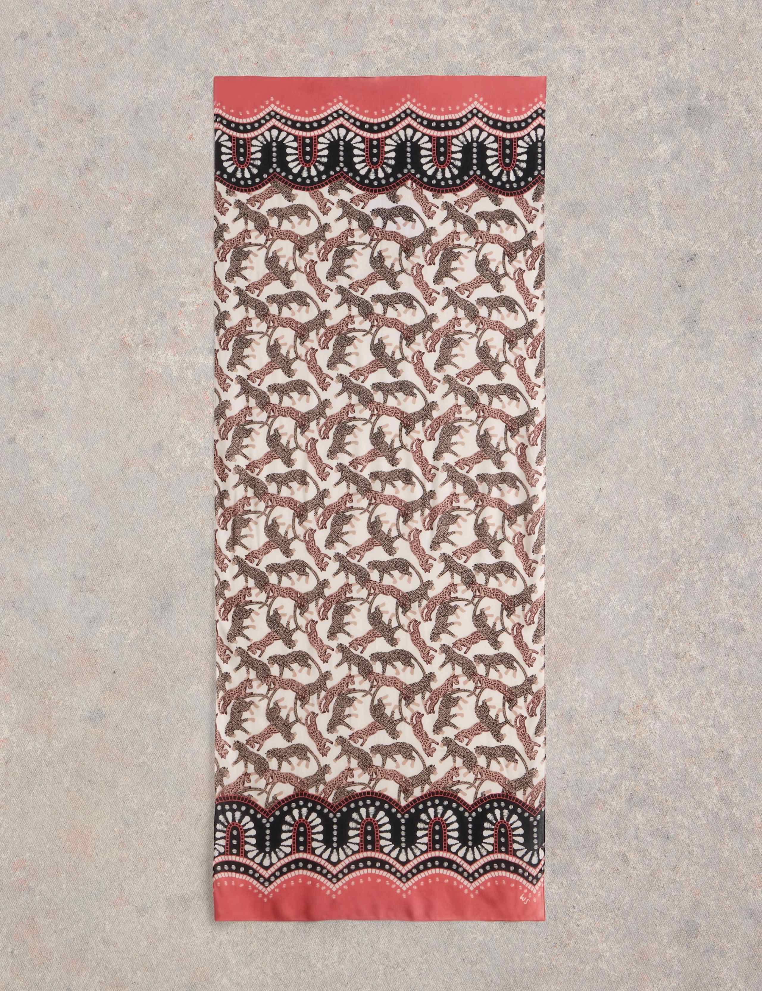 Woven Leopard Scarf 2 of 3