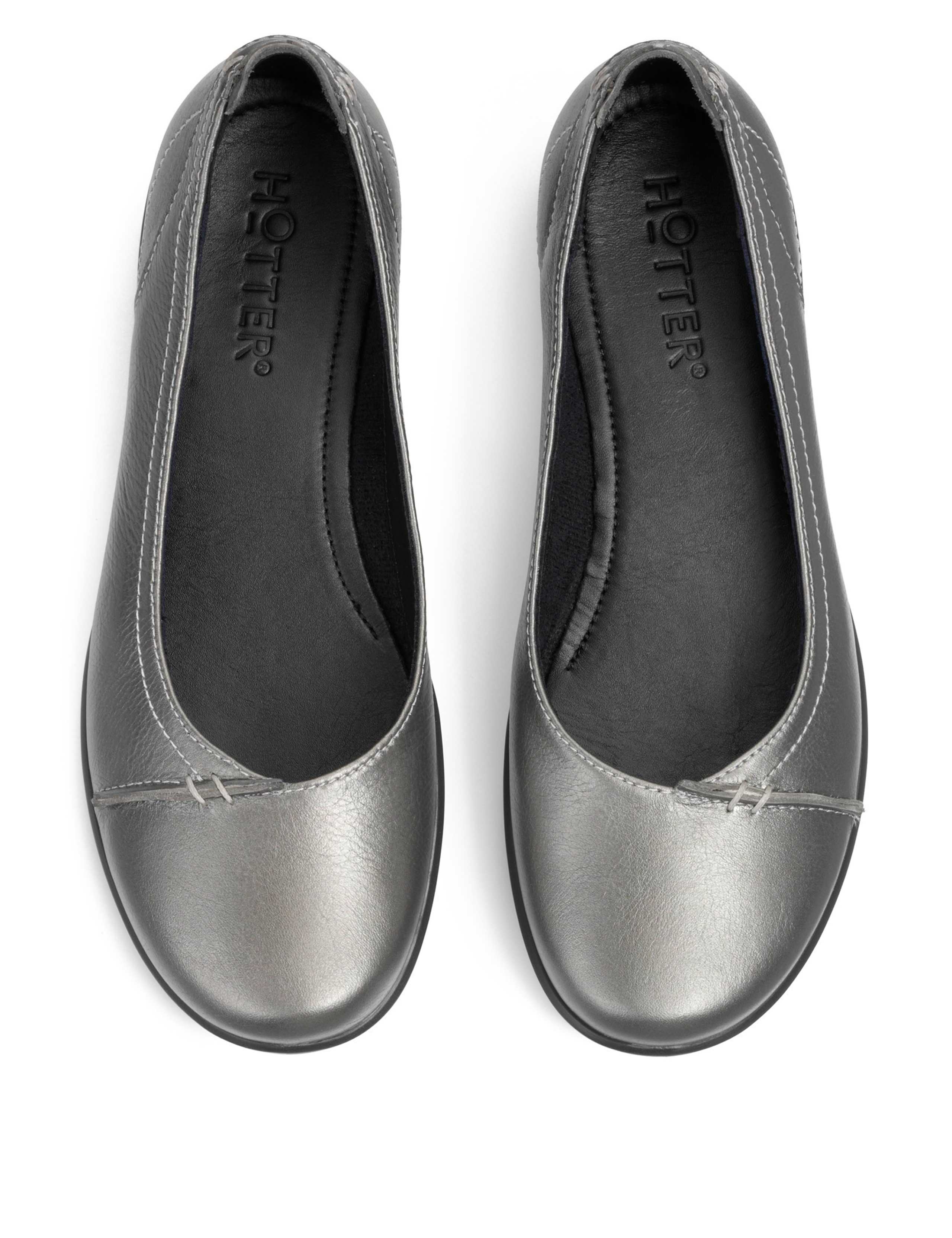 Robyn II Wide Fit Leather Ballet Pumps 4 of 4