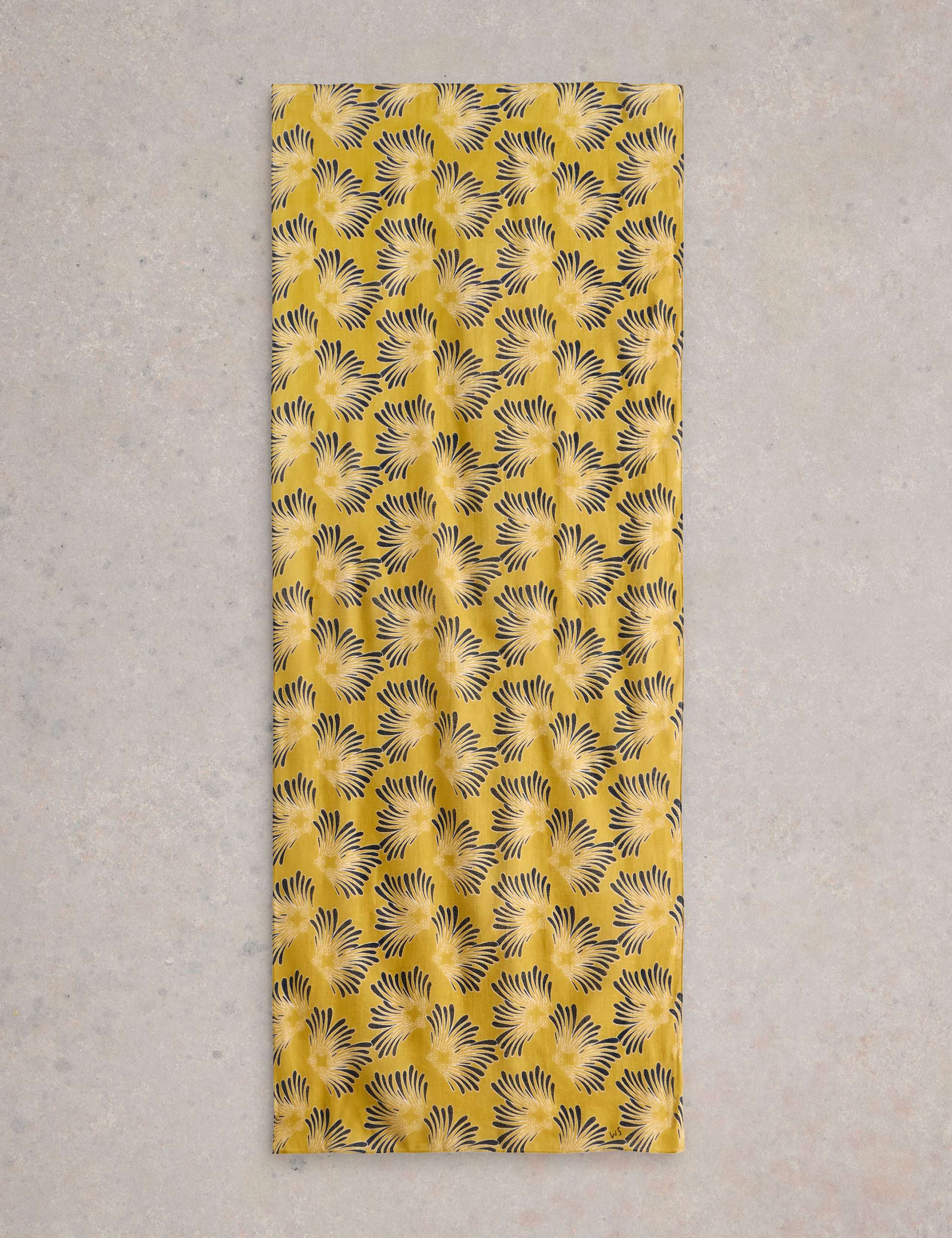 Cotton Blend Floral Scarf 2 of 3