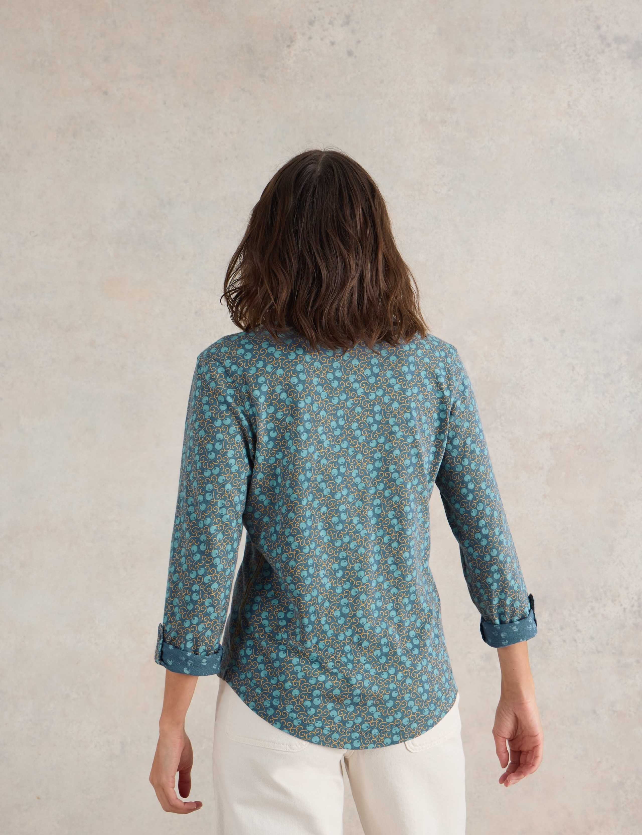 Pure Cotton Printed Collared Shirt 3 of 6