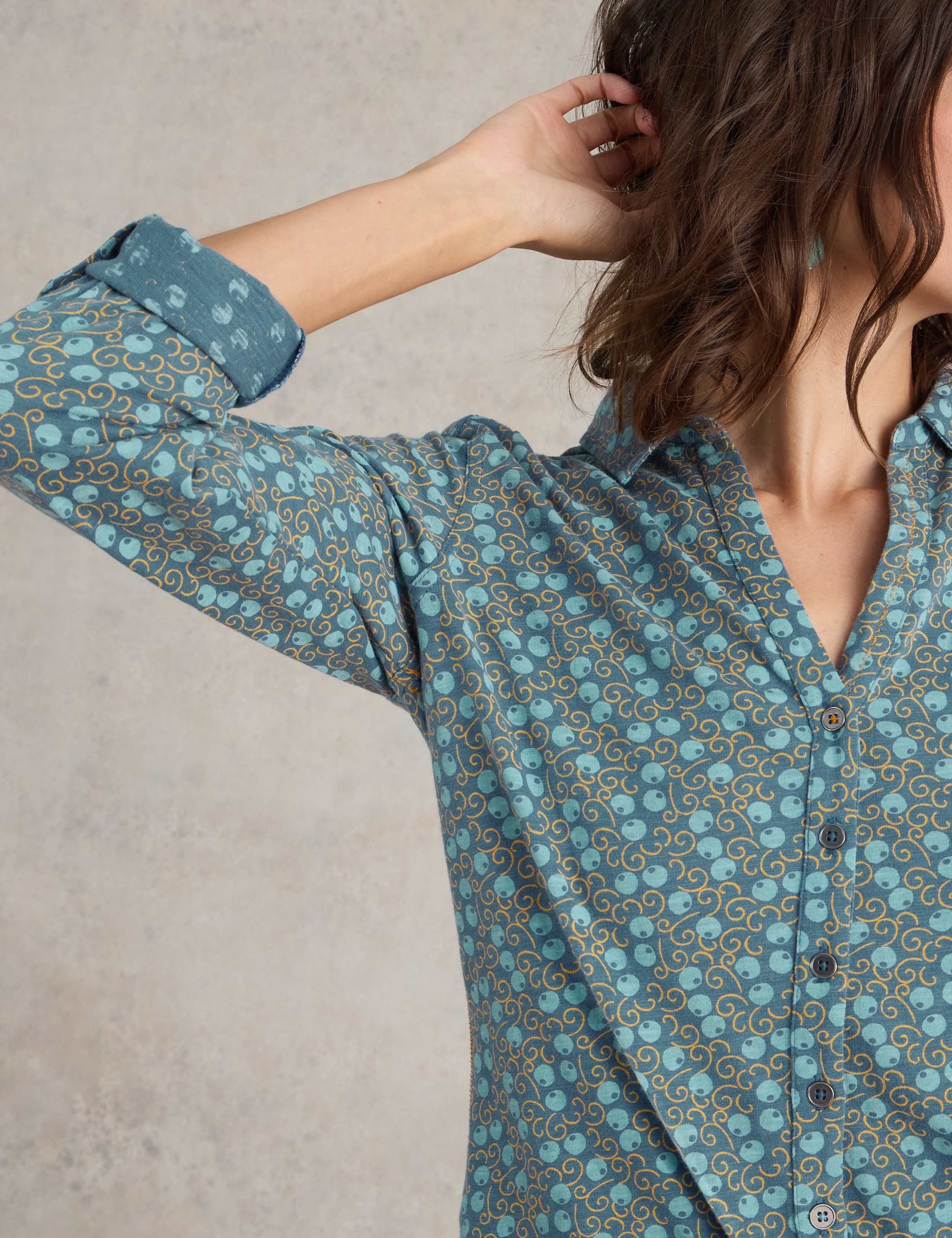 Pure Cotton Printed Collared Shirt 5 of 6