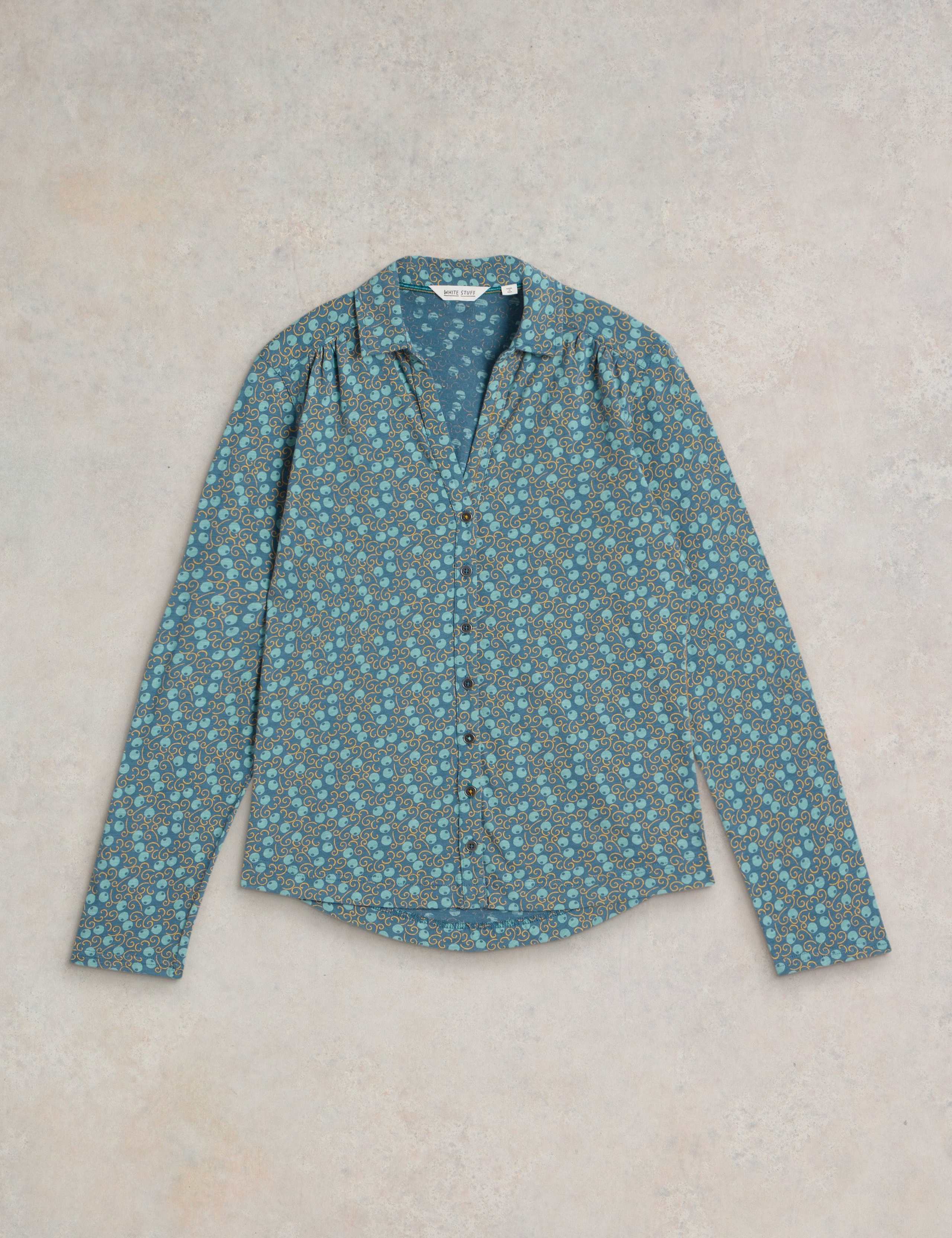Pure Cotton Printed Collared Shirt 2 of 6