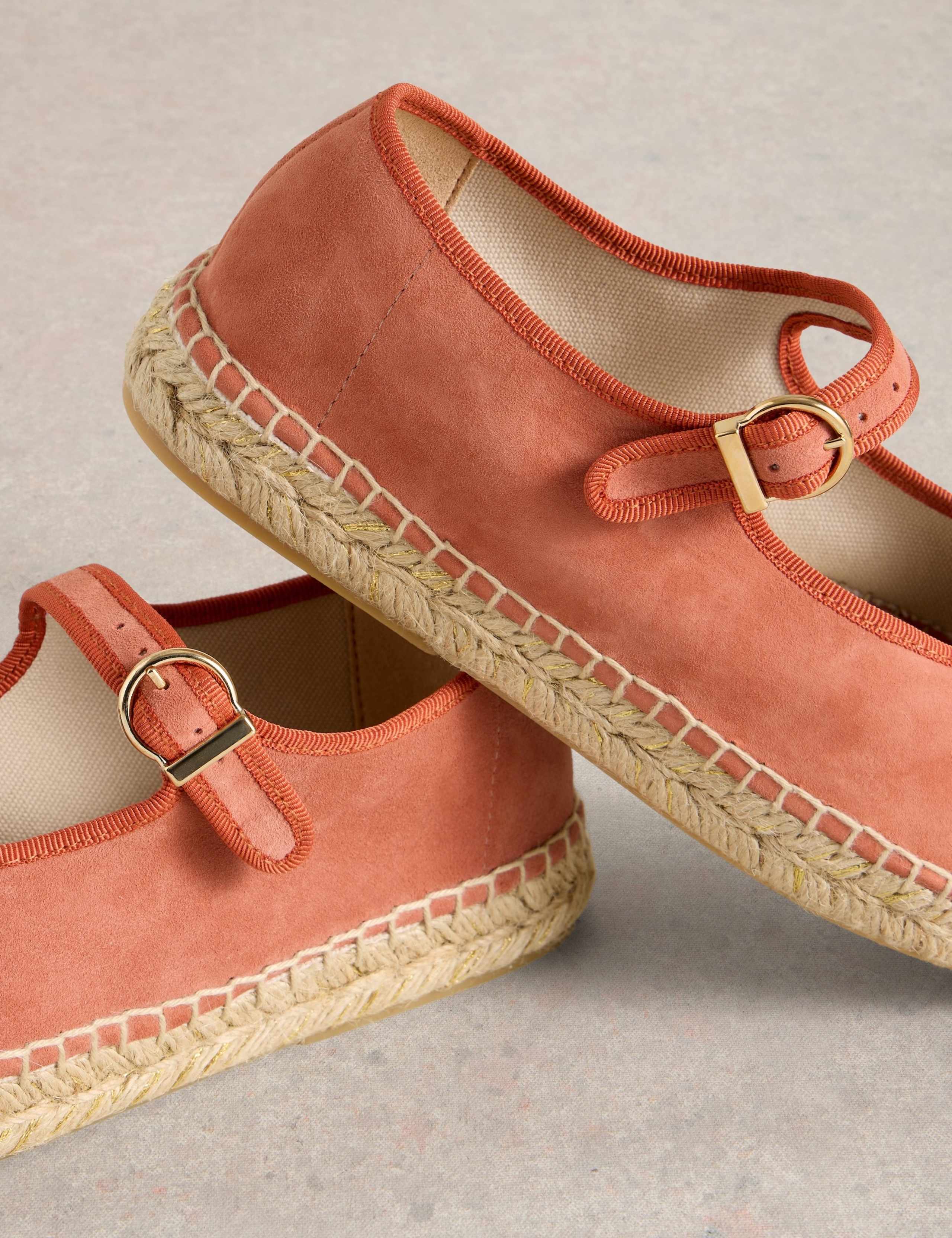 Suede Buckle Mary Jane Espadrilles 4 of 4