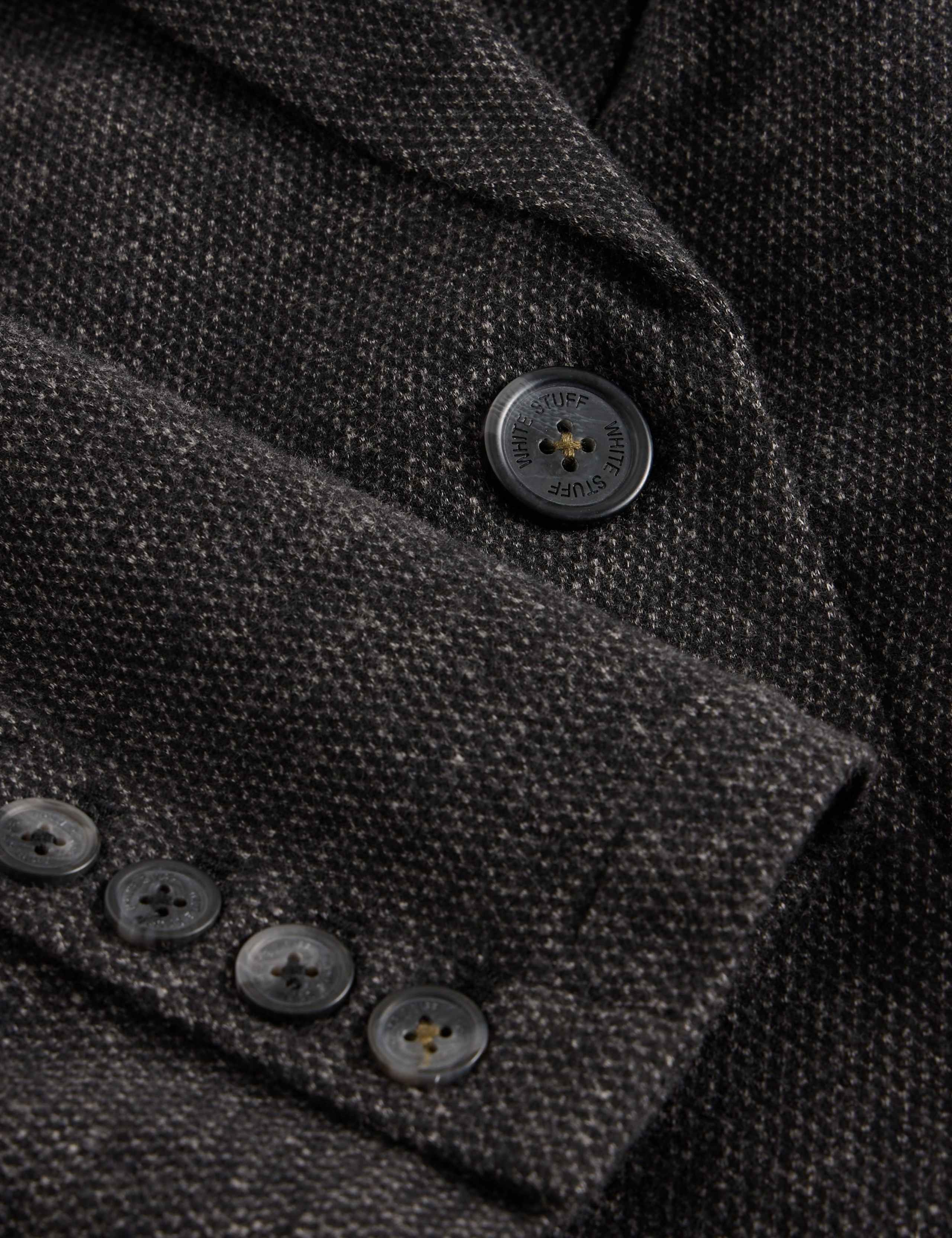 Wool Blend Jersey Single Breasted Blazer 6 of 6