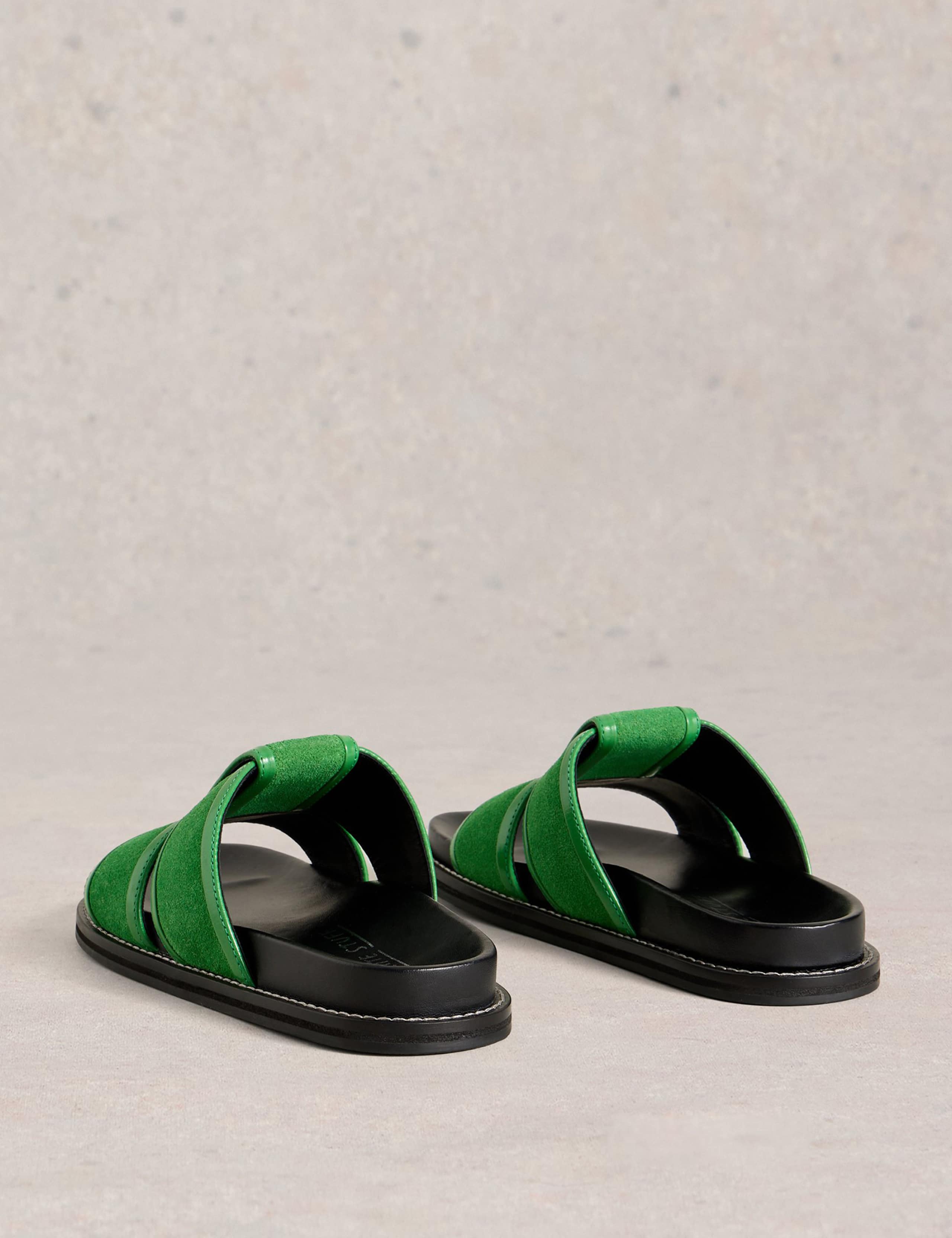 Suede Footbed Sliders 3 of 4