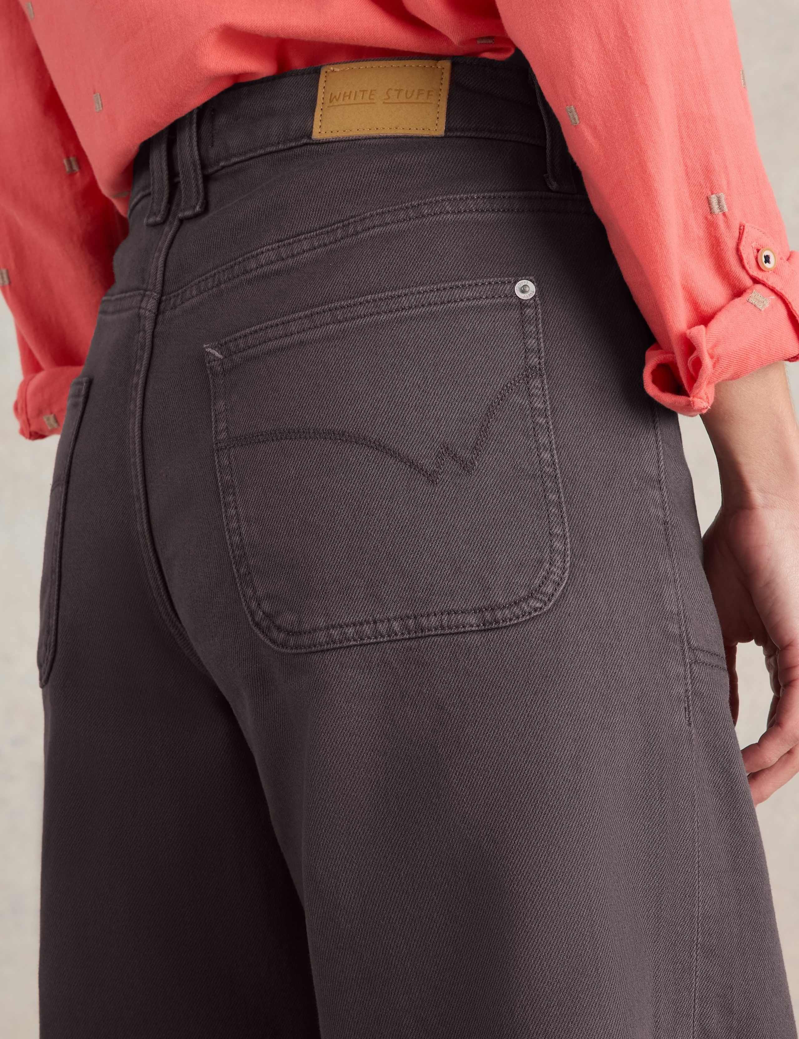 Mid Rise Wide Leg Cropped Jeans 5 of 6
